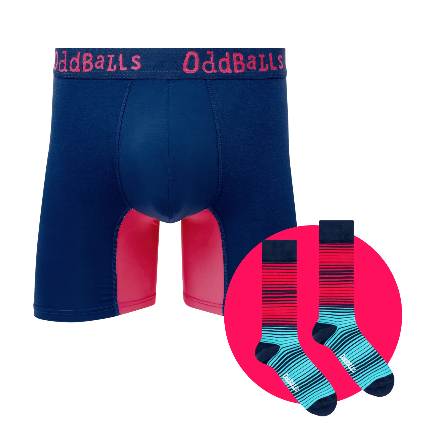 Abyss Bundle - Mens Bamboo Boxer Shorts & Matching Sock