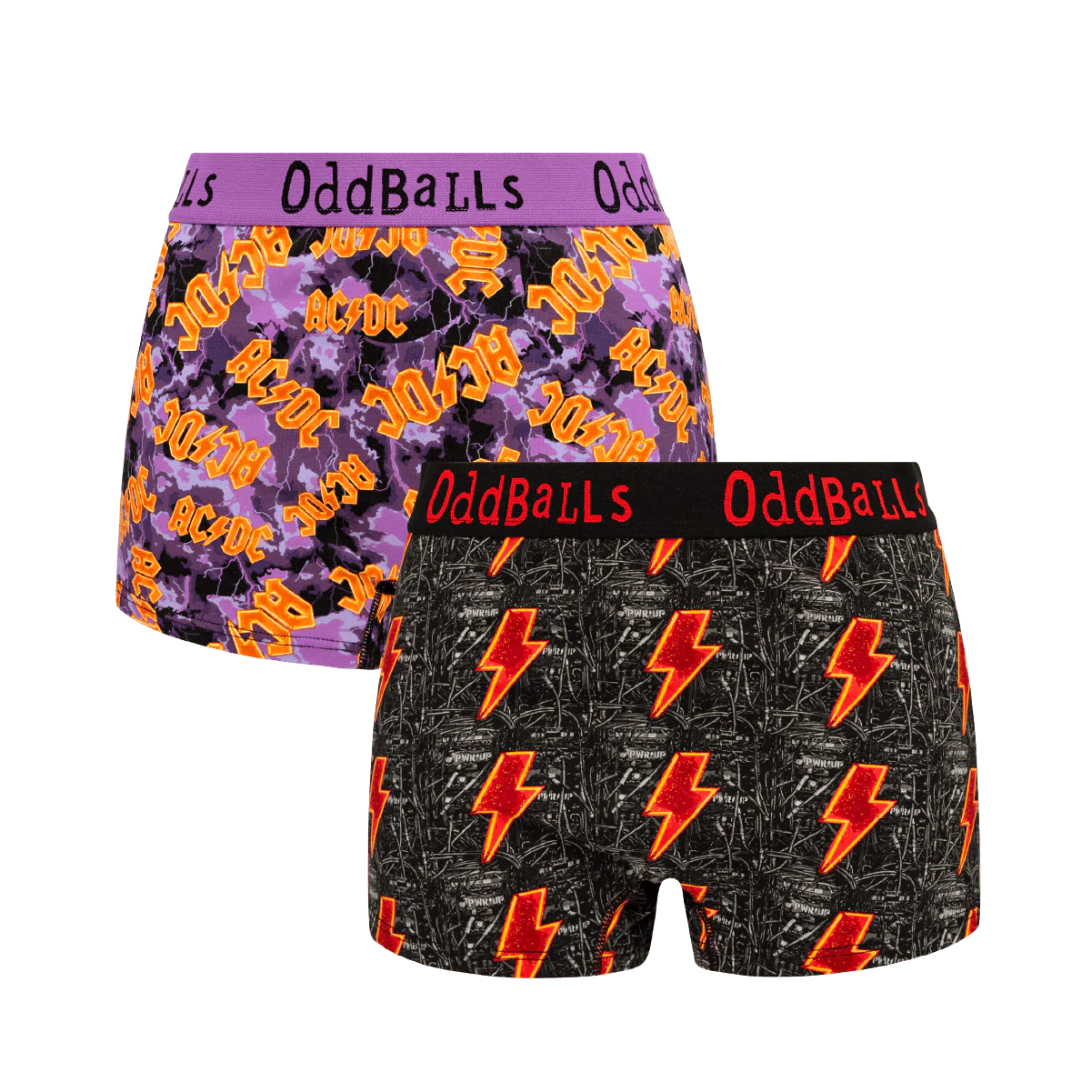 AC/DC Bundle - Ladies Boxer Shorts 2 Pack Bundle