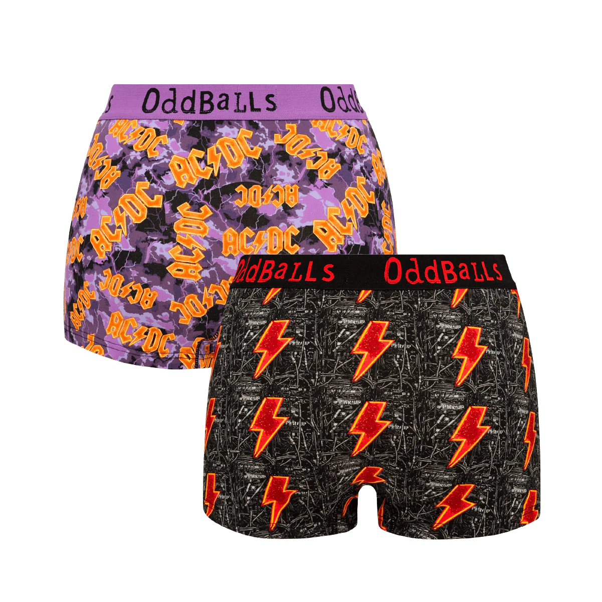 AC/DC Bundle - Ladies Boxer Shorts 2 Pack Bundle - Image 2