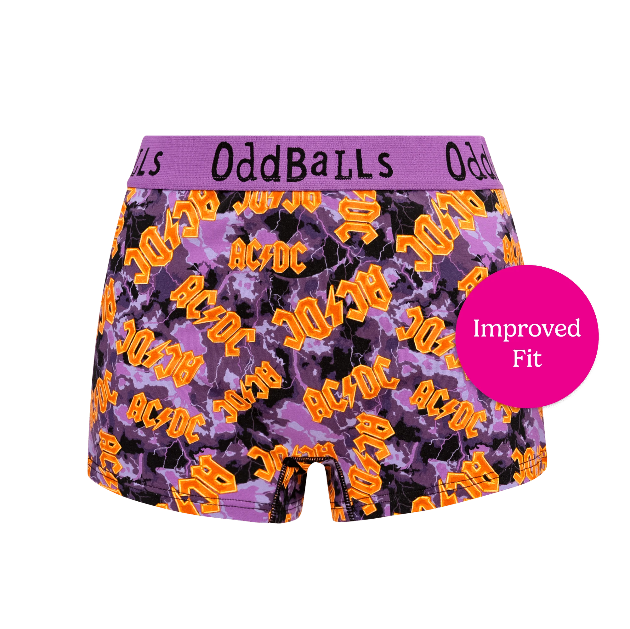 AC/DC Bundle - Ladies Boxer Shorts 2 Pack Bundle - Image 3