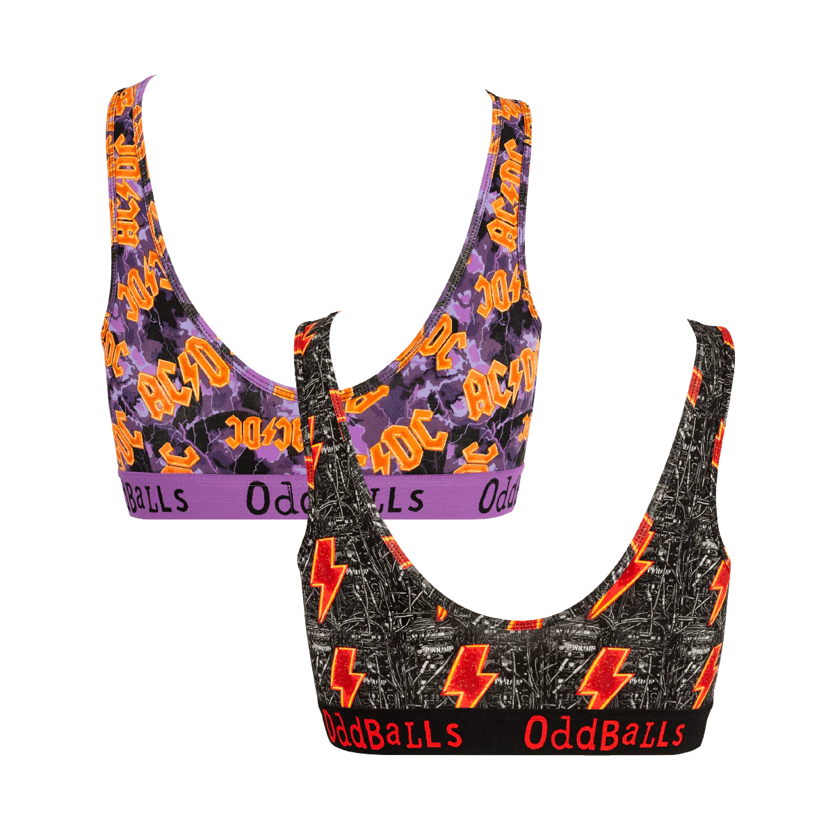 AC/DC Bundle - Ladies Bralette 2 Pack Bundle - Image 2