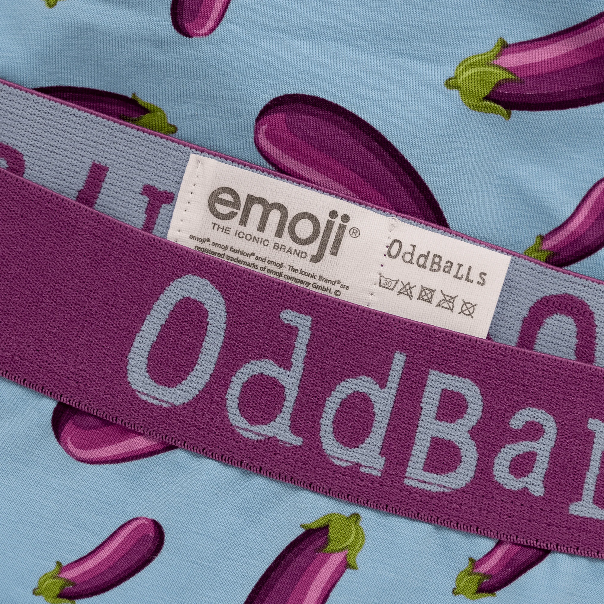 Aubergine - emoji® - Mens Briefs - Image 3