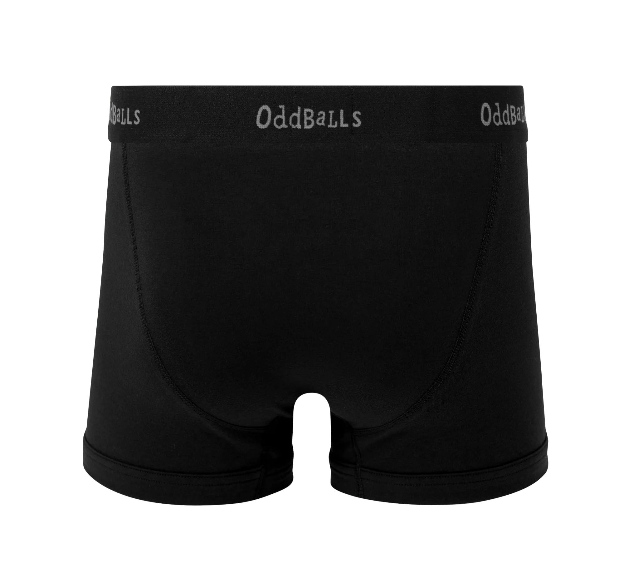 Black & Grey - Mens Cotton Boxer Shorts - Image 2