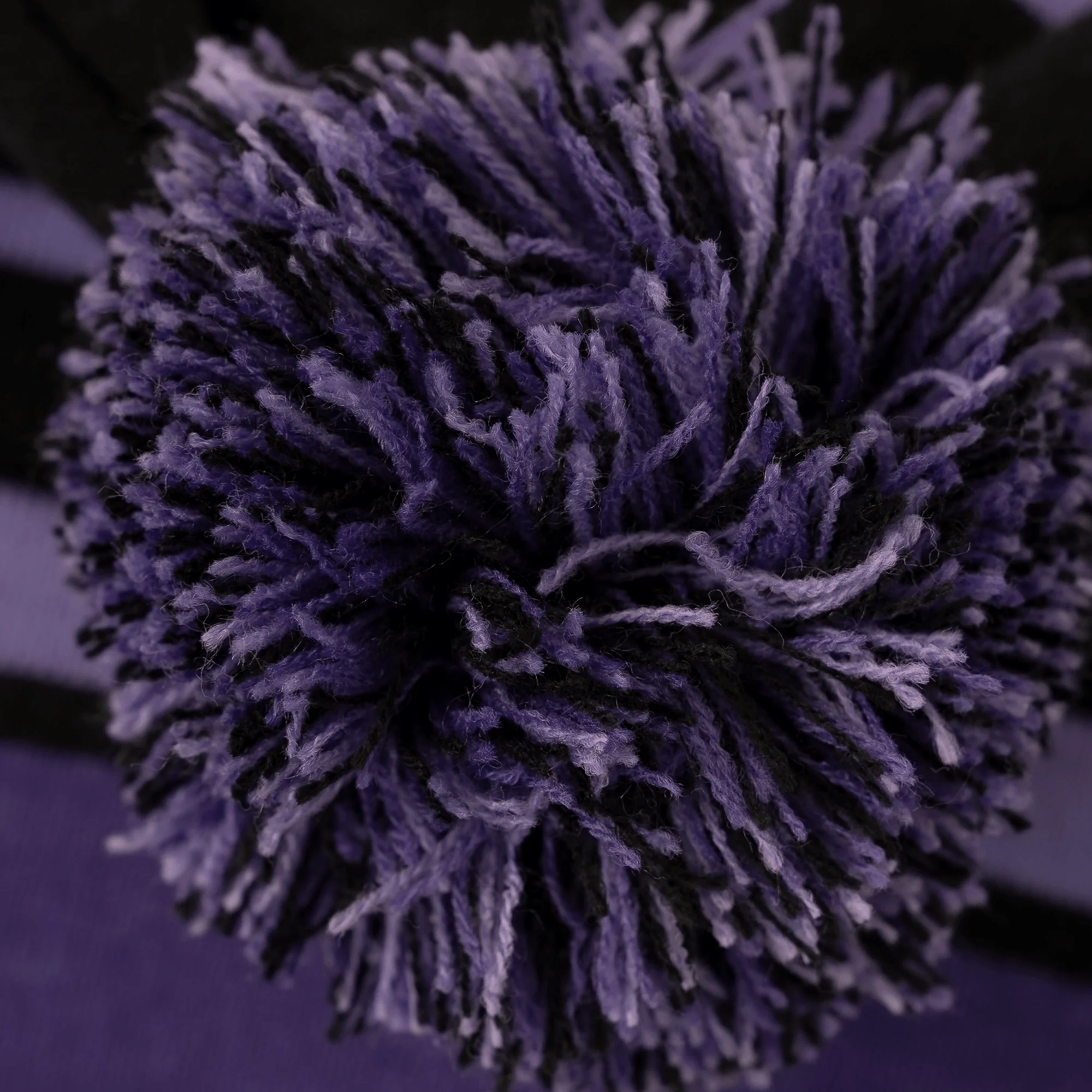 Black | Purple  |Lilac - Bobble Hat - Image 3