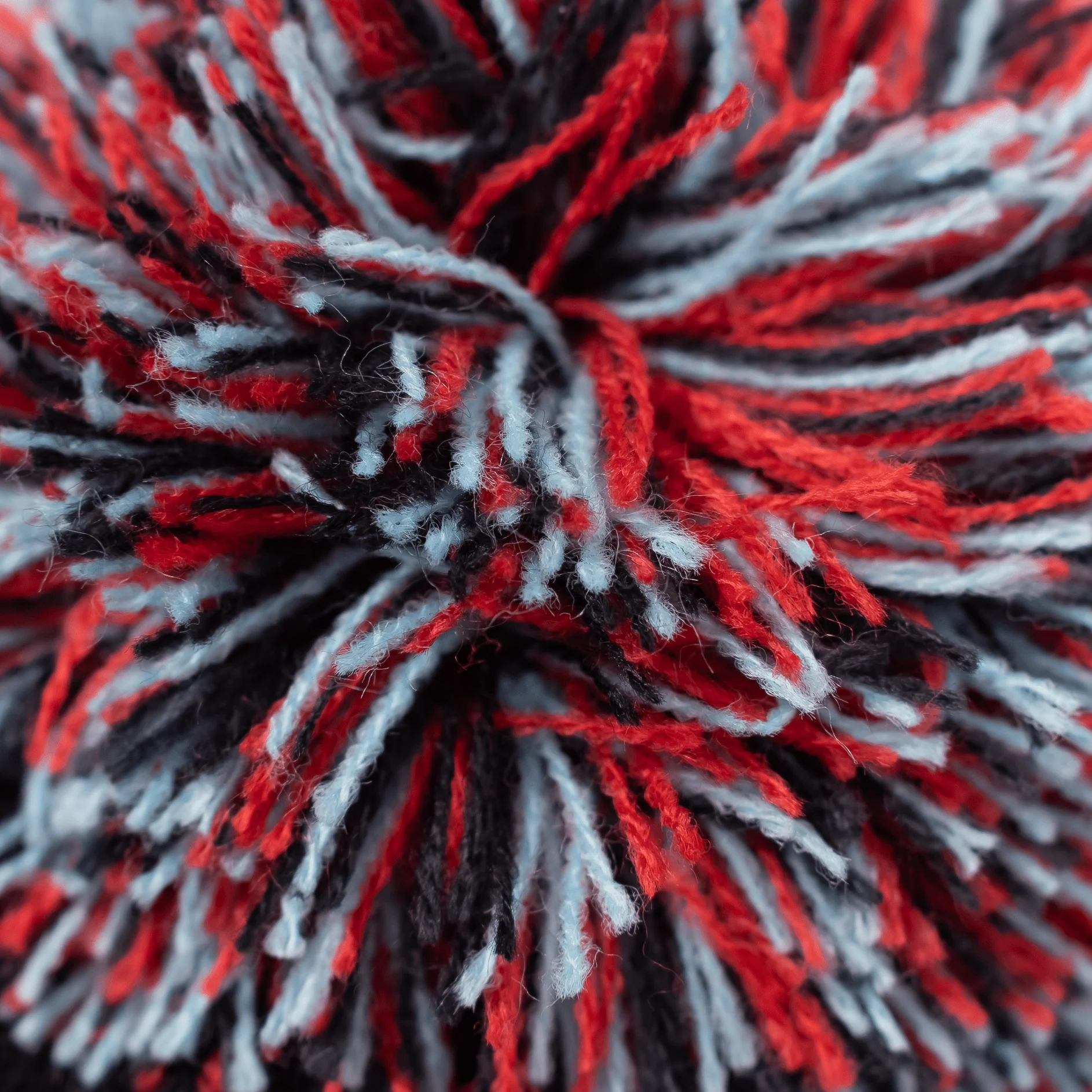Black | Red | Sky | Grey | Brown - Bobble Hat - Image 3