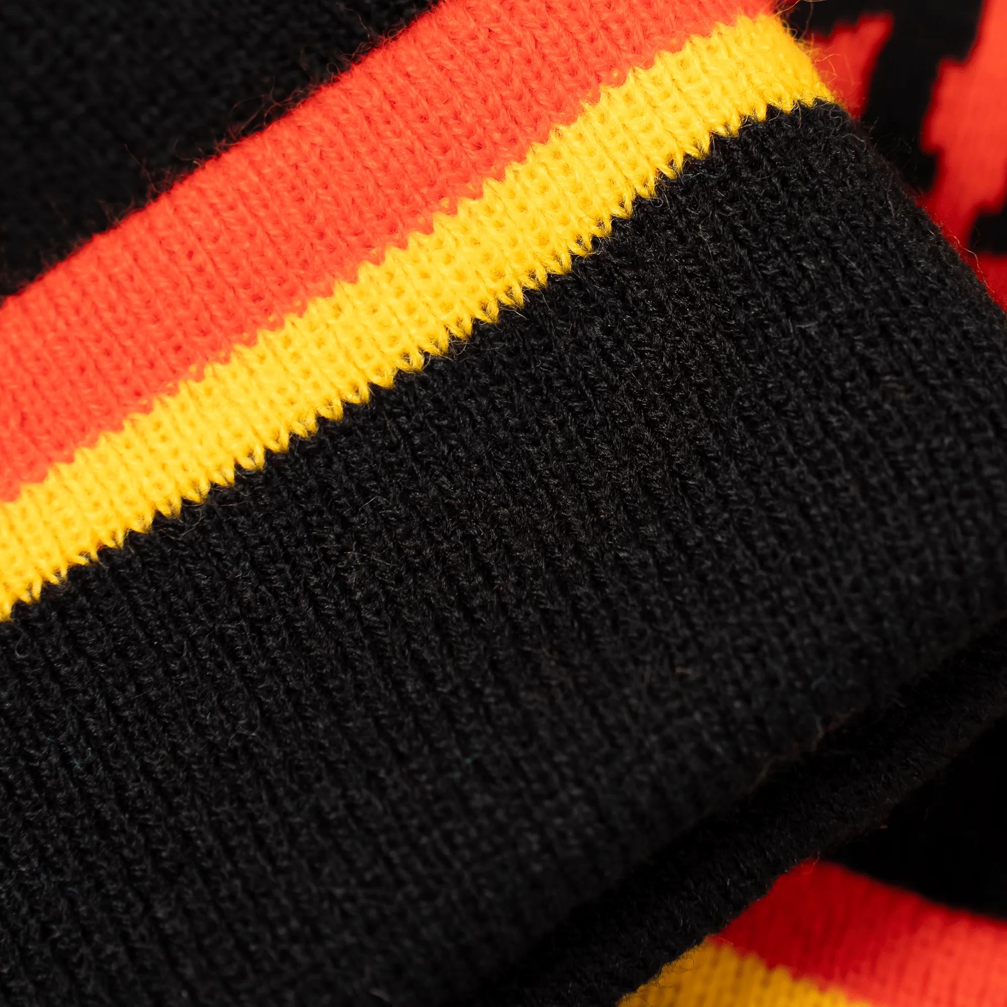 Black | Yellow | Red - Bobble Hat - Image 2