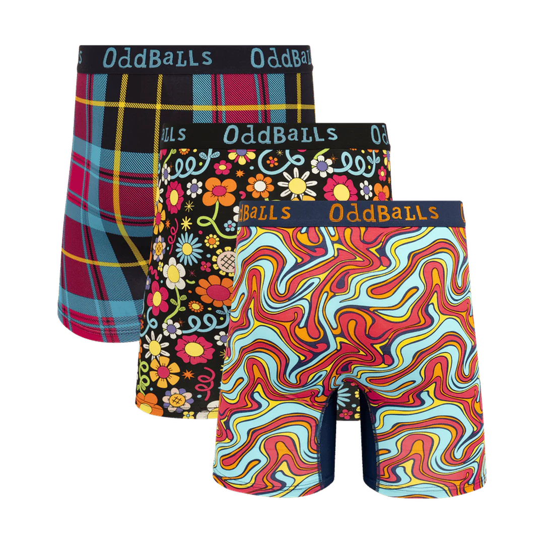 Pattern Party Bundle - Mens Bamboo Boxer Shorts 3 Pack - Image 2