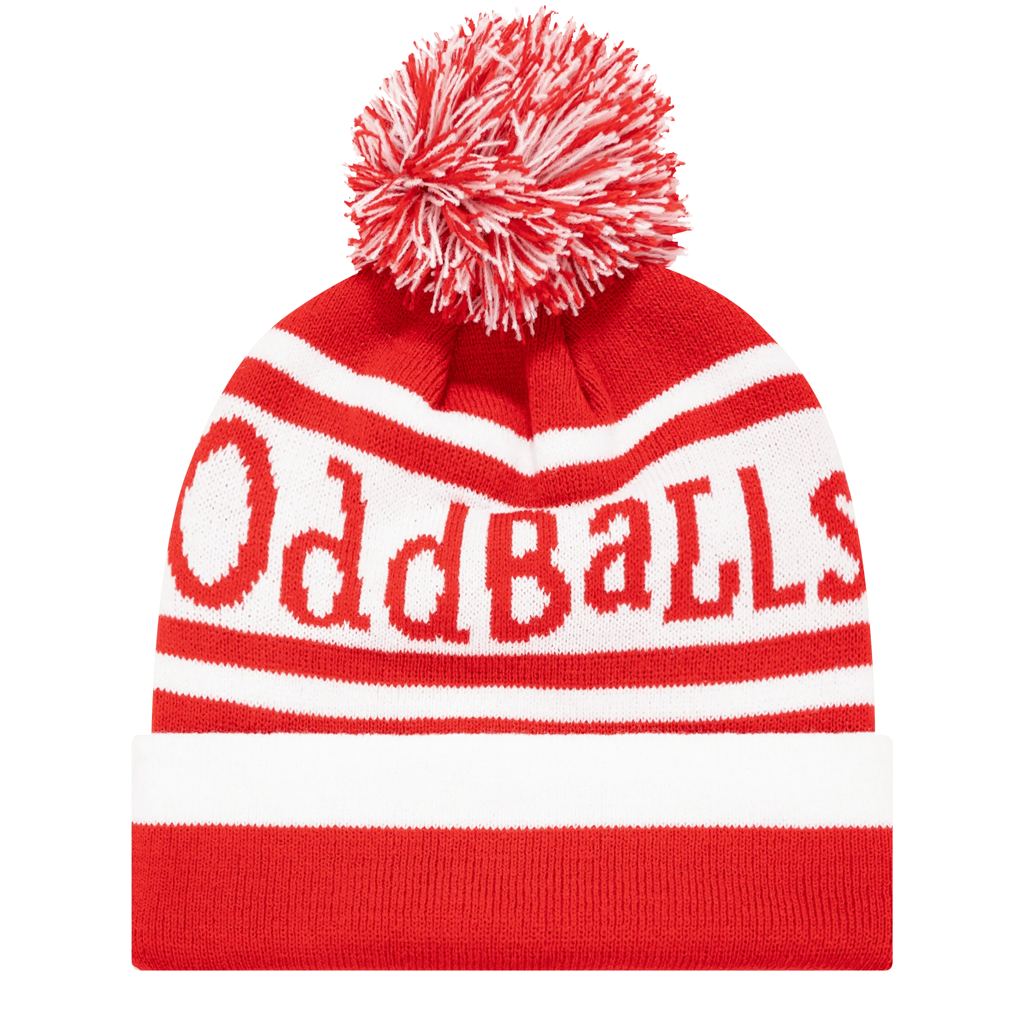 Cherry | White - Bobble Hat
