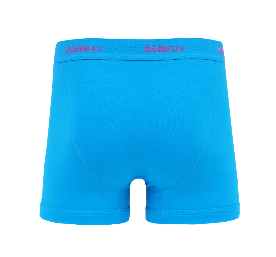 Cyan & Magenta - Mens Cotton Boxer Shorts - Image 2