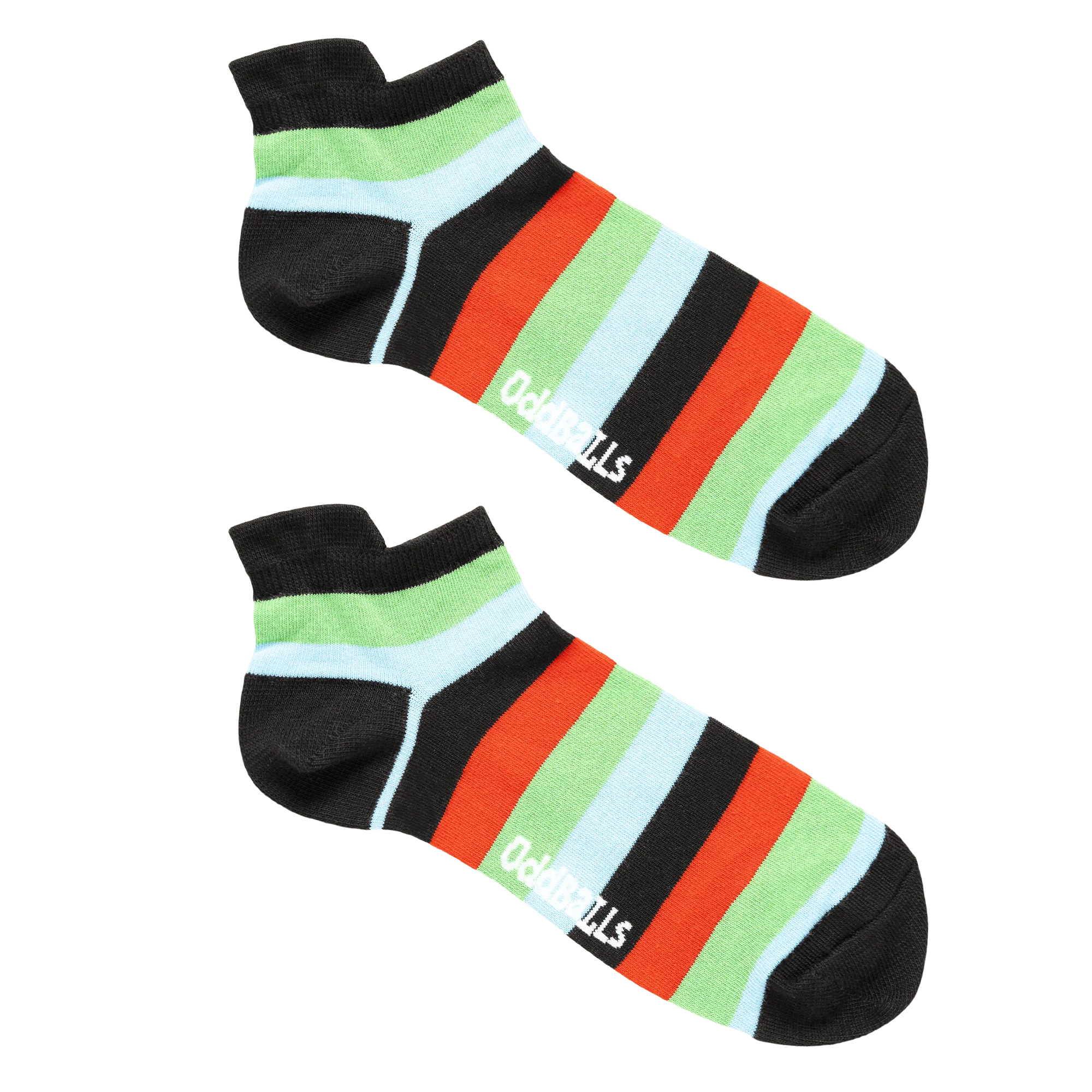 Green Stripes - Ankle Socks