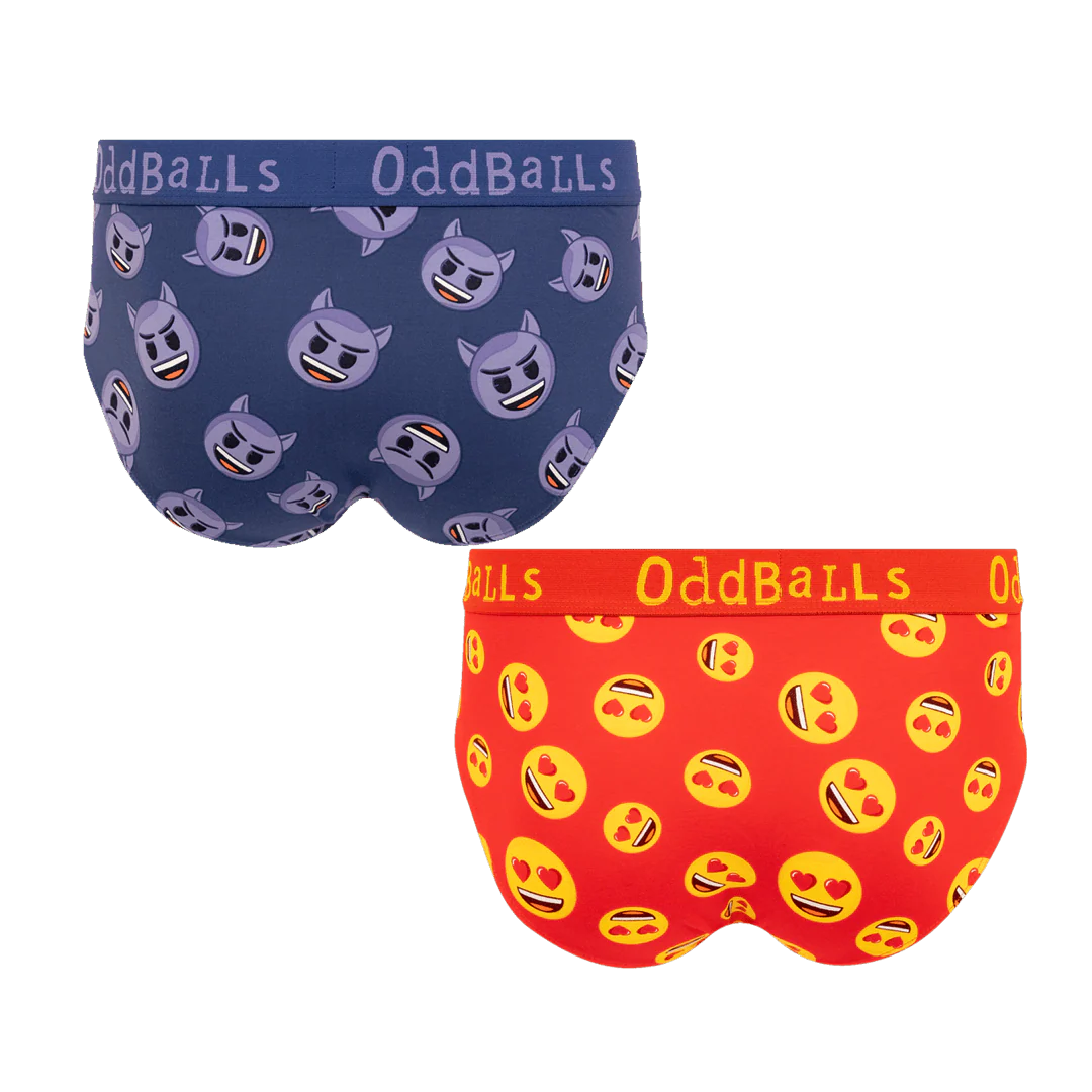 Devil & Heart Eyes Bundle - Mens Briefs 2 Pack Bundle - Image 2