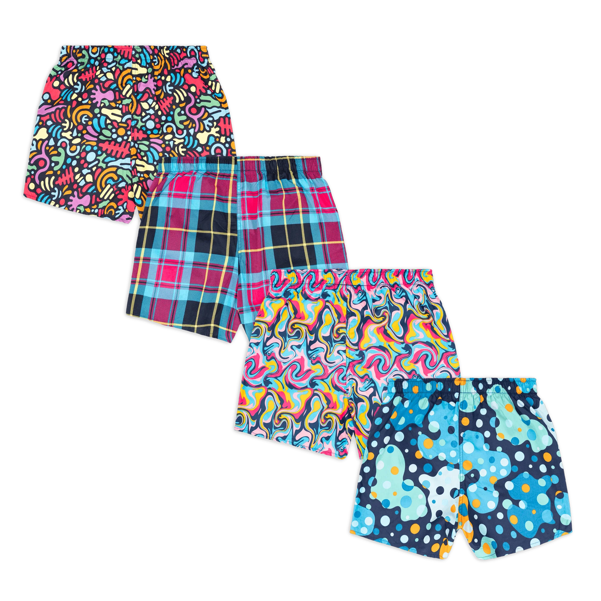 Let Loose Bundle - Mens Loose Fit Boxer Shorts 4 Pack - Image 2