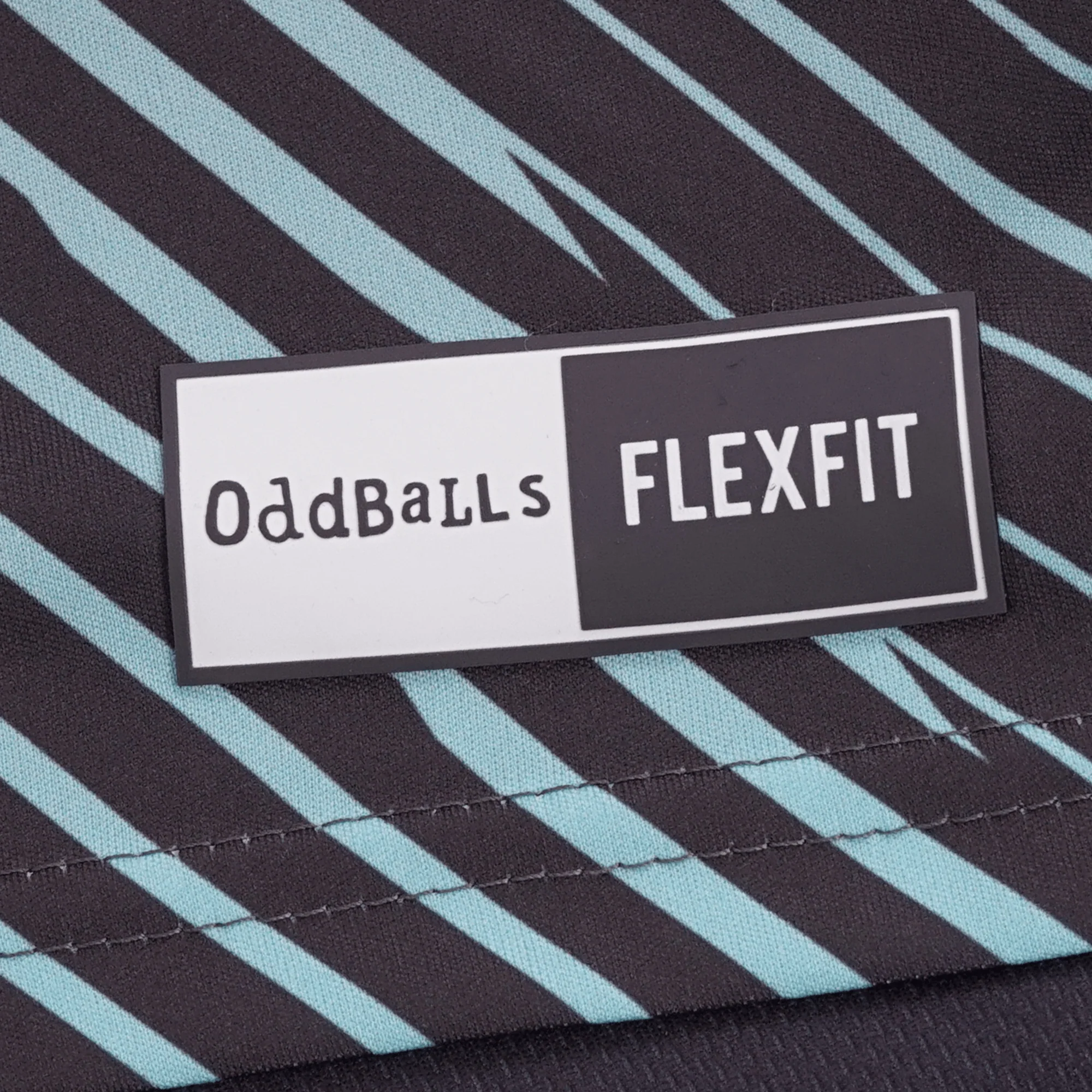 Zig Zag - Grey / Mint - Flex Fit - Mens Training T-Shirt - Image 6