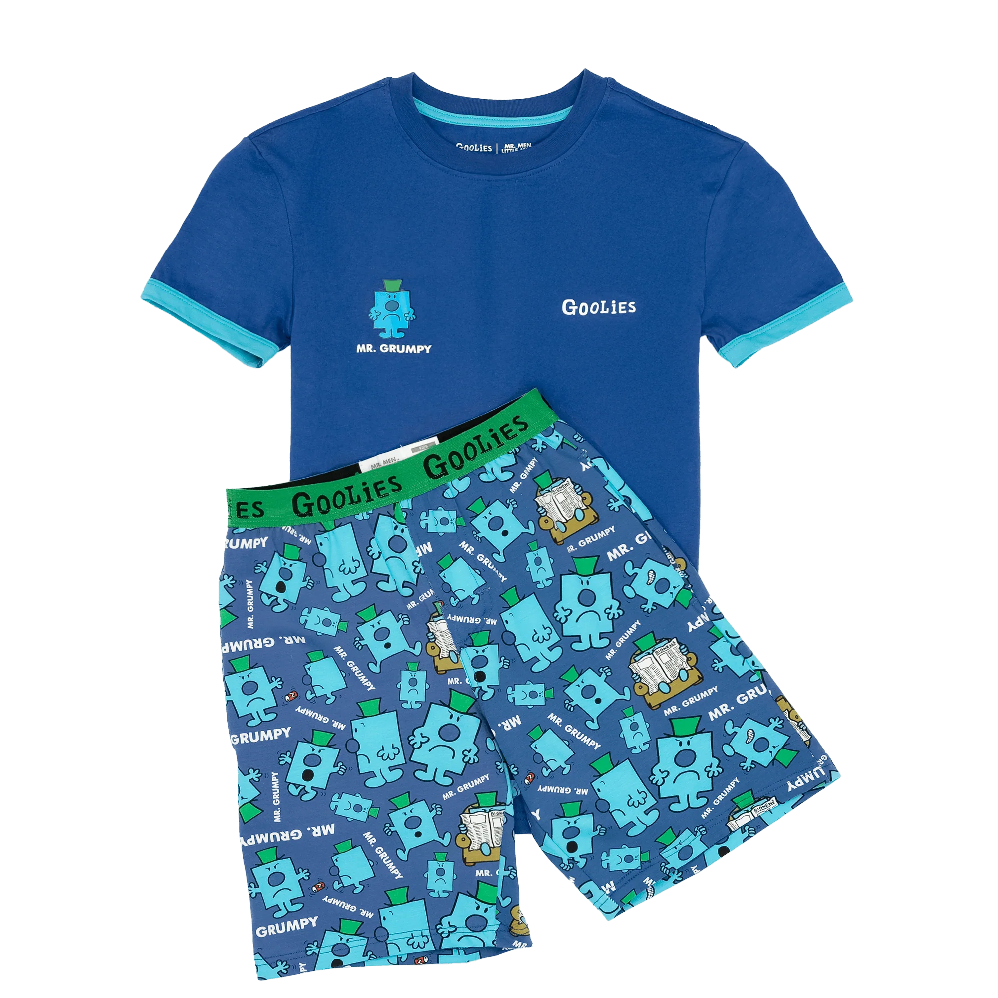 Mr Grumpy - Kids Short Pyjamas Set (T-Shirt & Shorts)