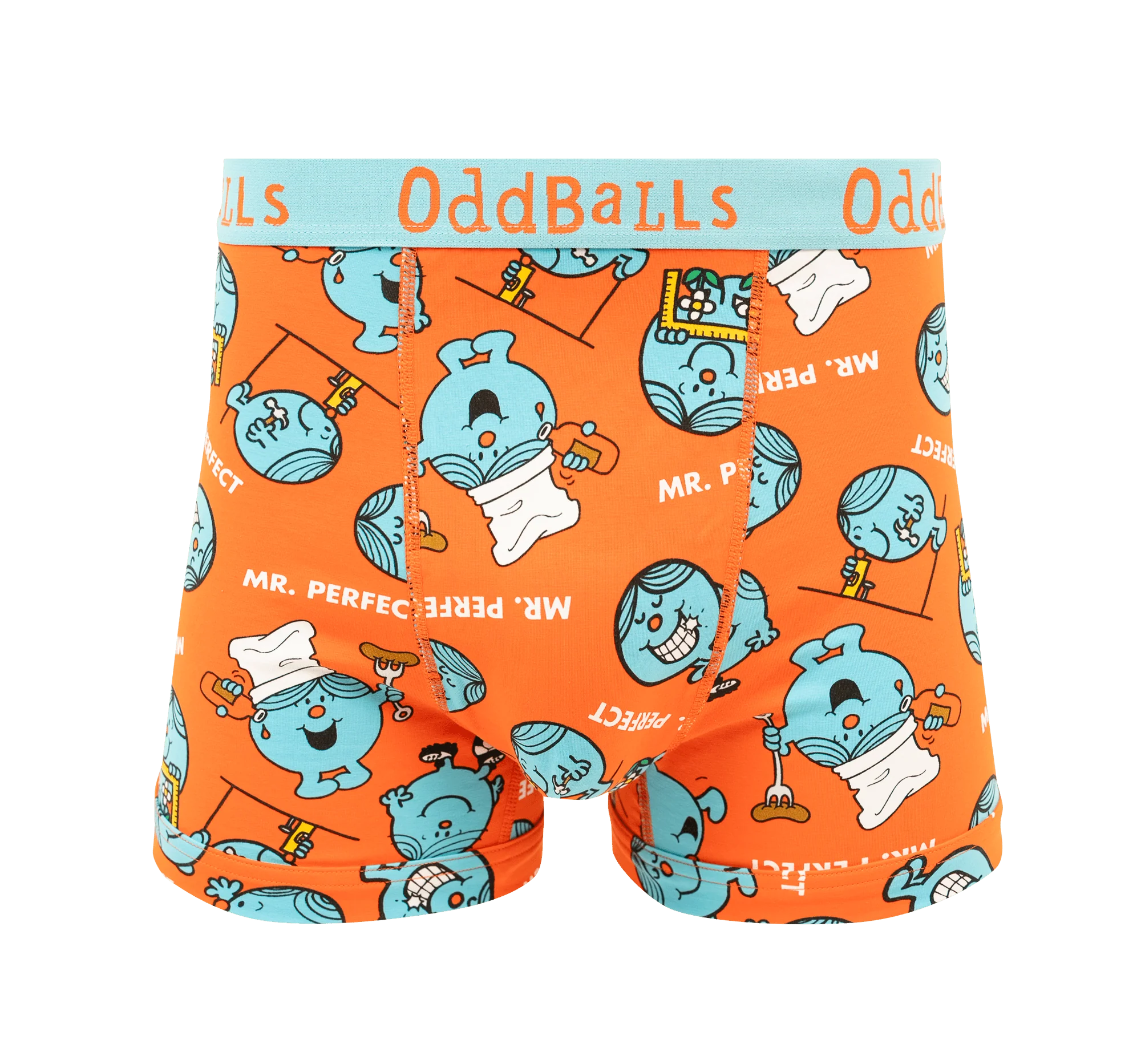 Mr Perfect - Mr Men - Mens Cotton Boxer Shorts