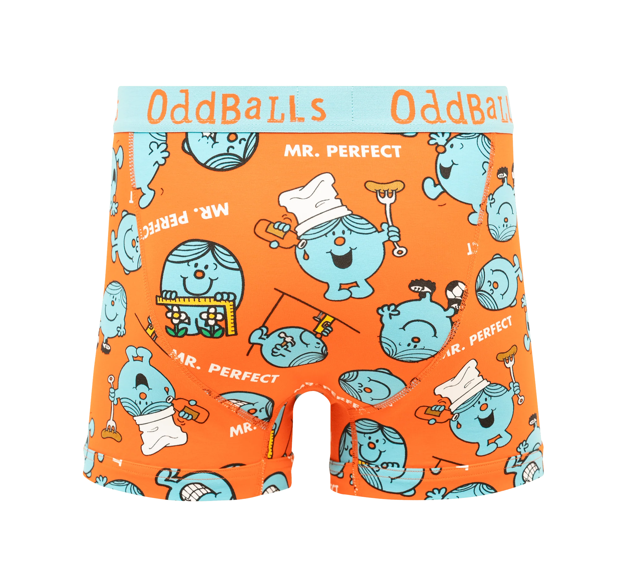 Mr Perfect - Mr Men - Mens Cotton Boxer Shorts - Image 2