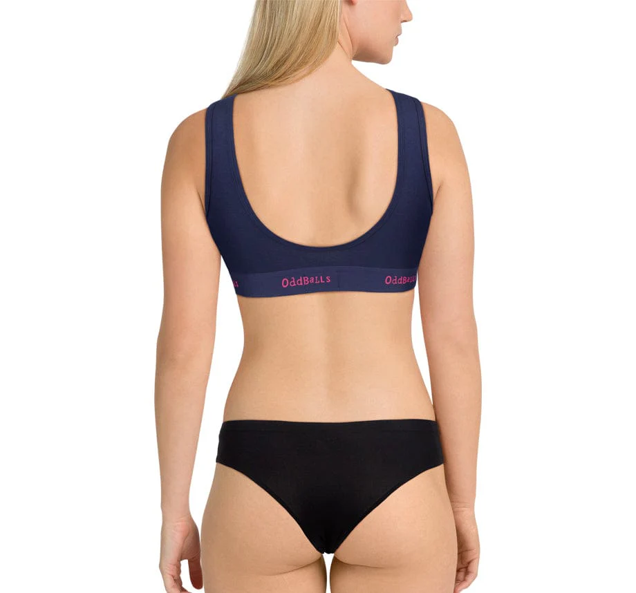 Navy and Magenta - Ladies Bralette - Image 5