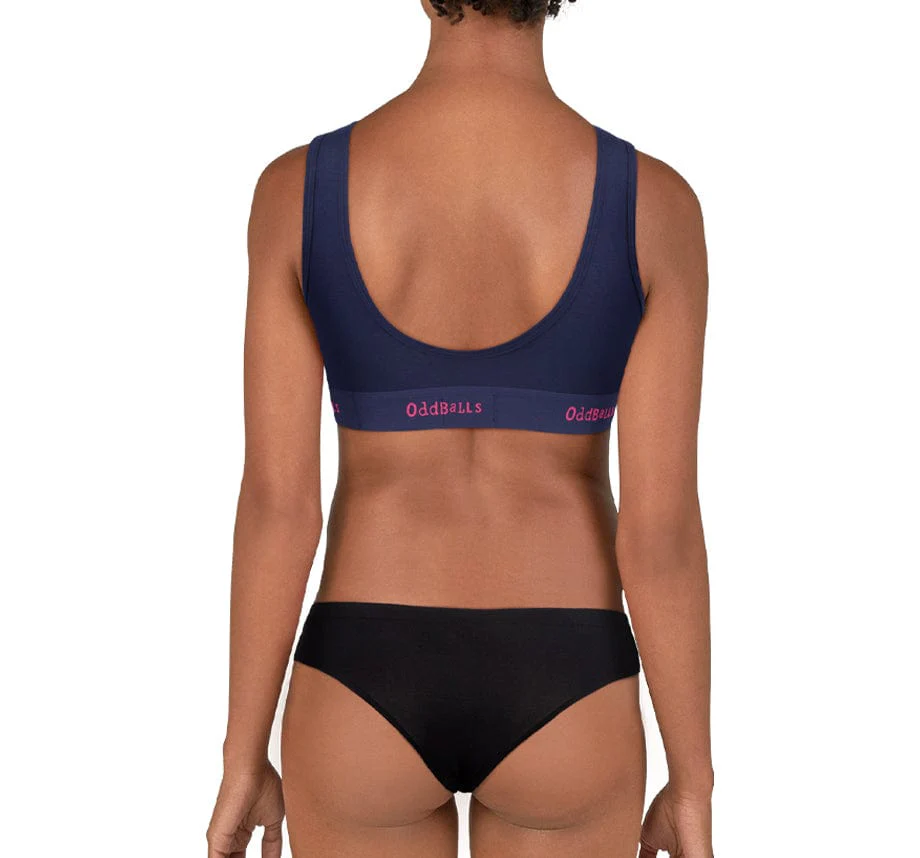 Navy and Magenta - Ladies Bralette - Image 7