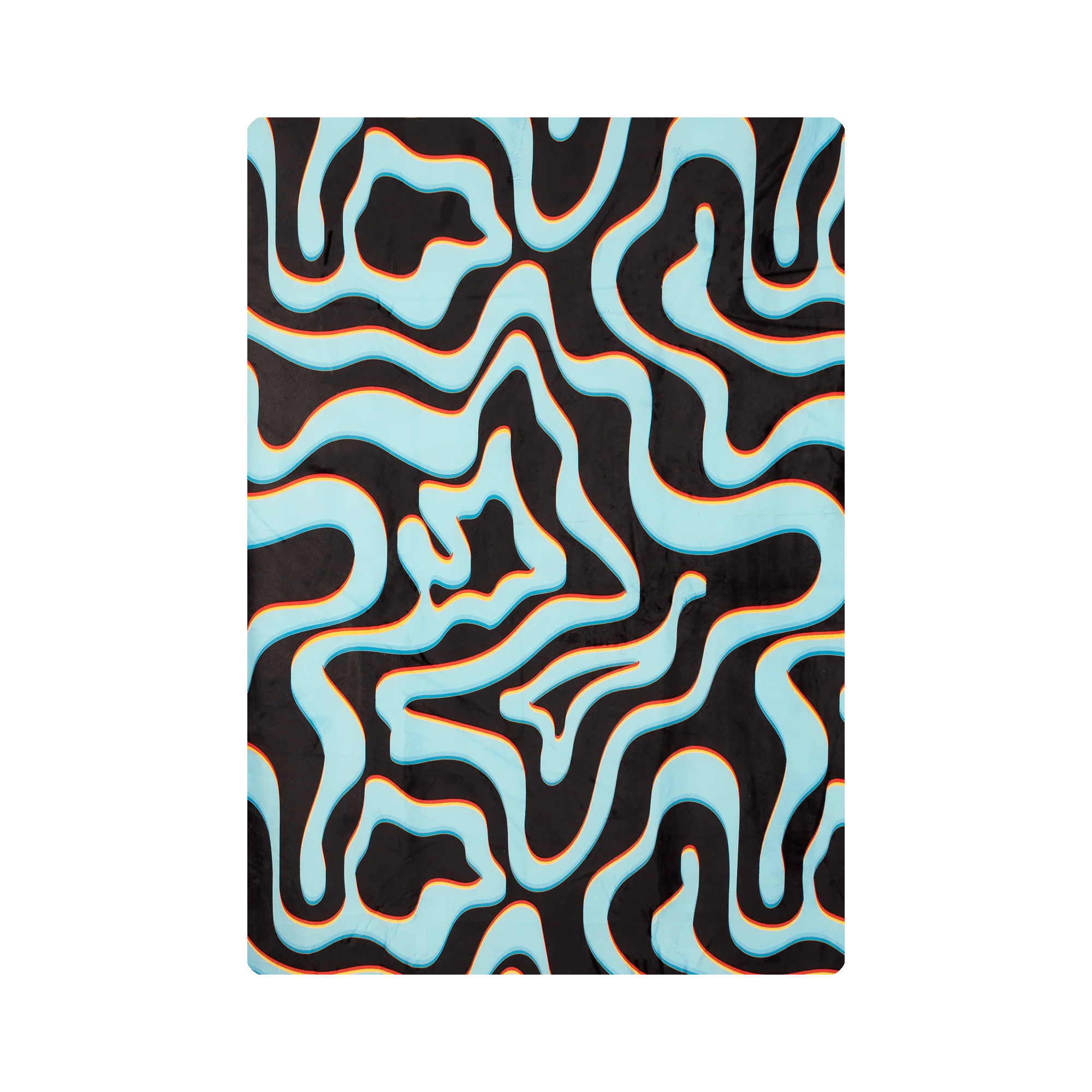 Neon Lava -  Fleece Blanket - Image 2