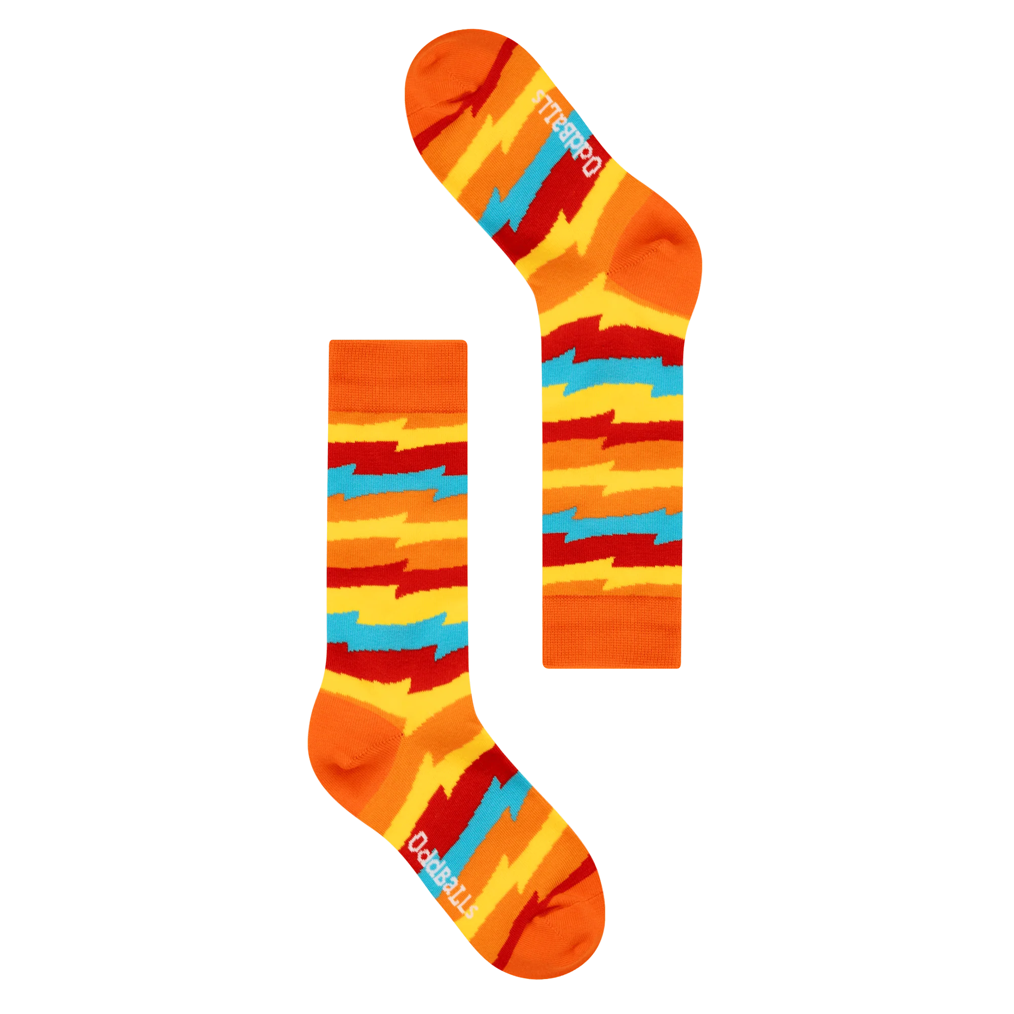 Orange Zig Zag - Socks