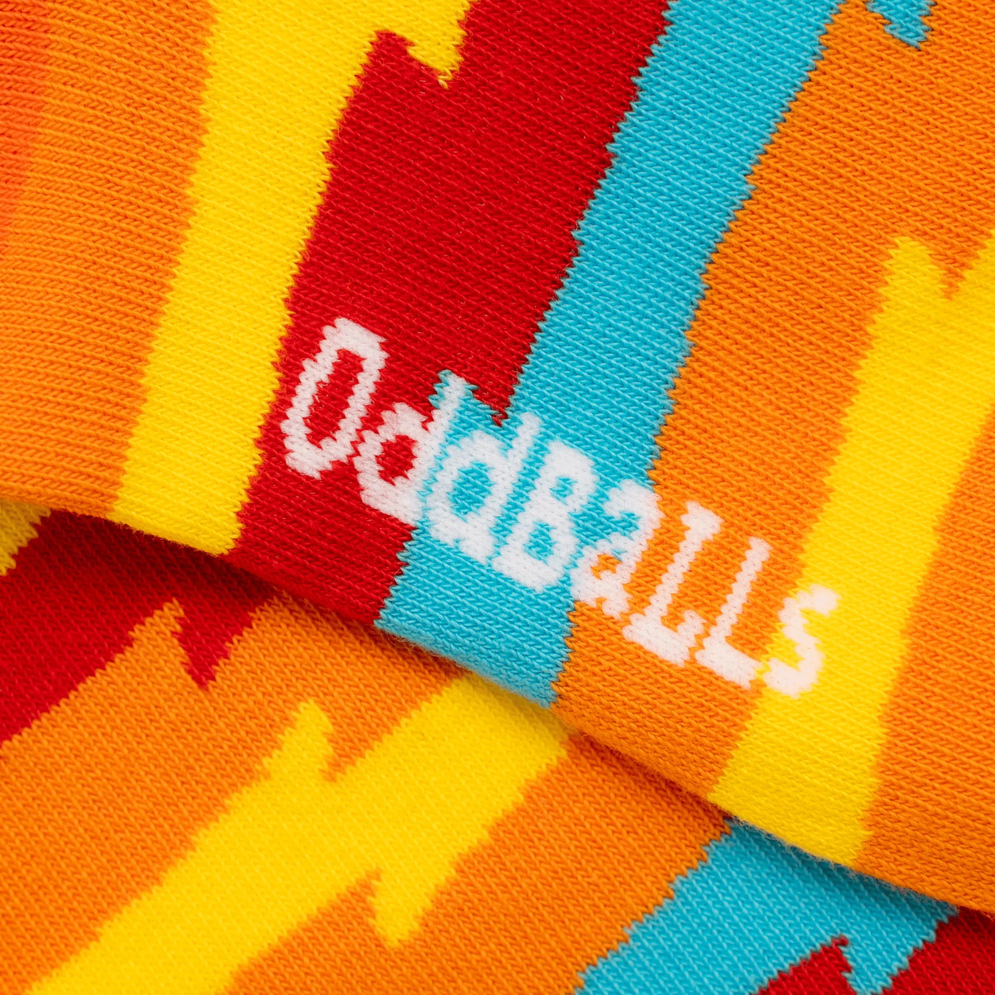 Orange Zig Zag - Socks - Image 2