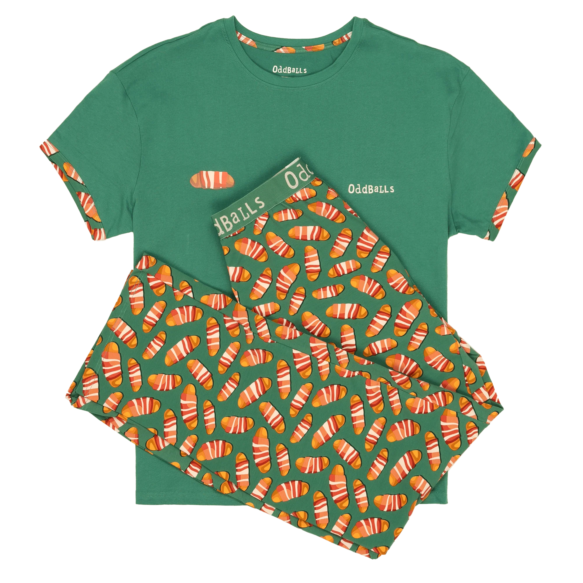 Pigs in Blankets - Women's Long Pyjamas Set (T-Shirt & Trousers)