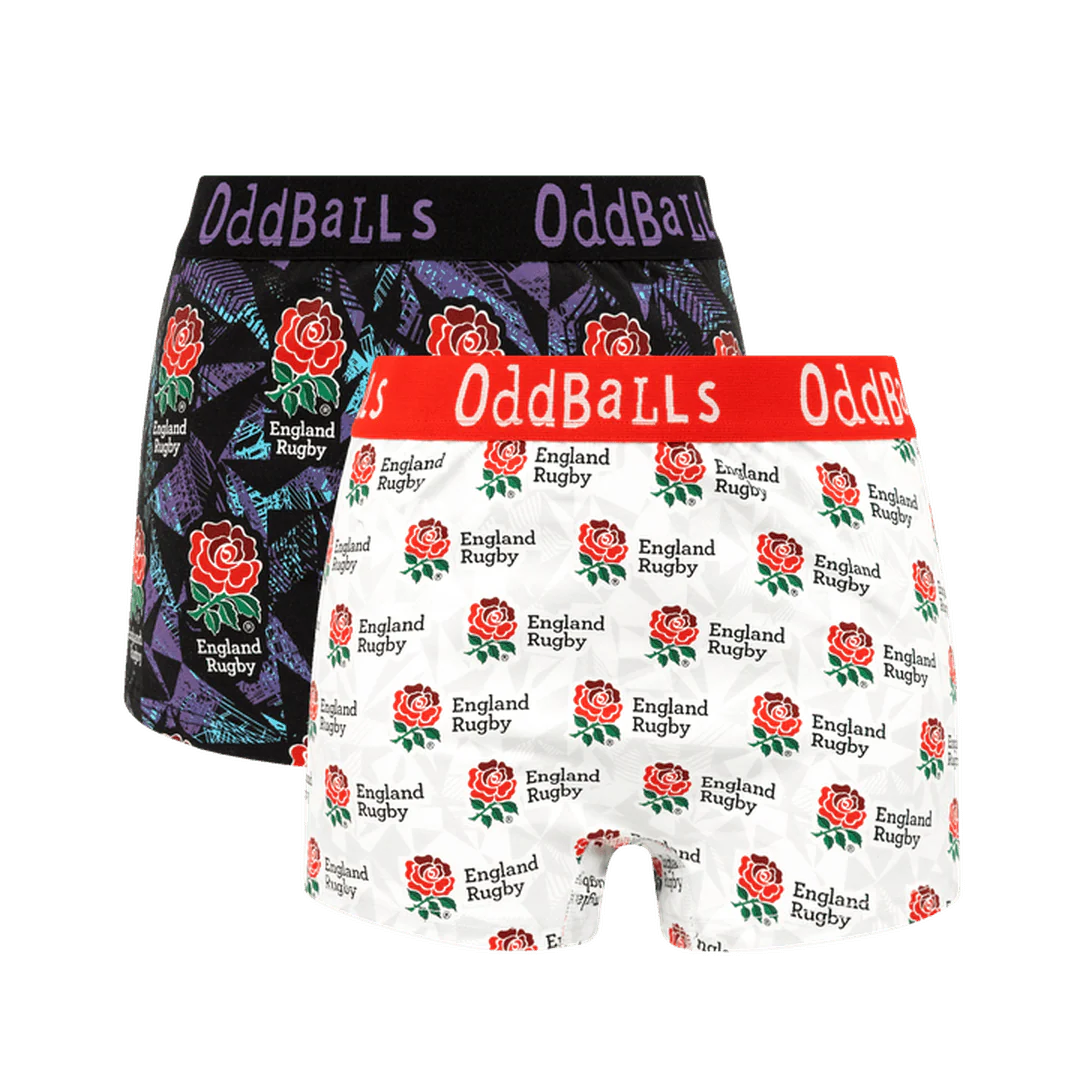 England Rugby Union 25/26 Bundle - Ladies Boxer Shorts 2 Pack