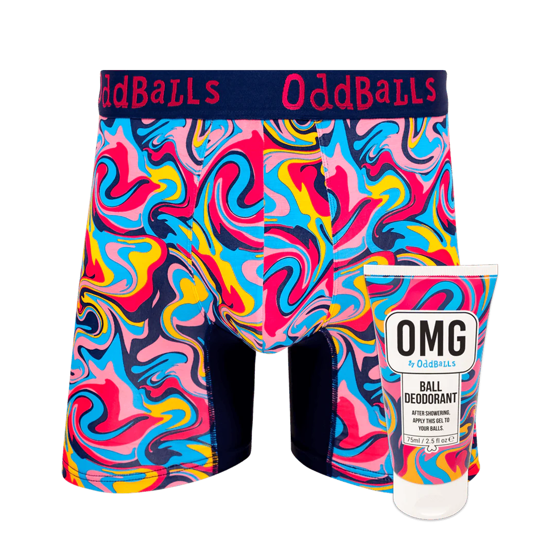 Ripple - Mens Bamboo Boxer Shorts & Ball Deodorant Bundle