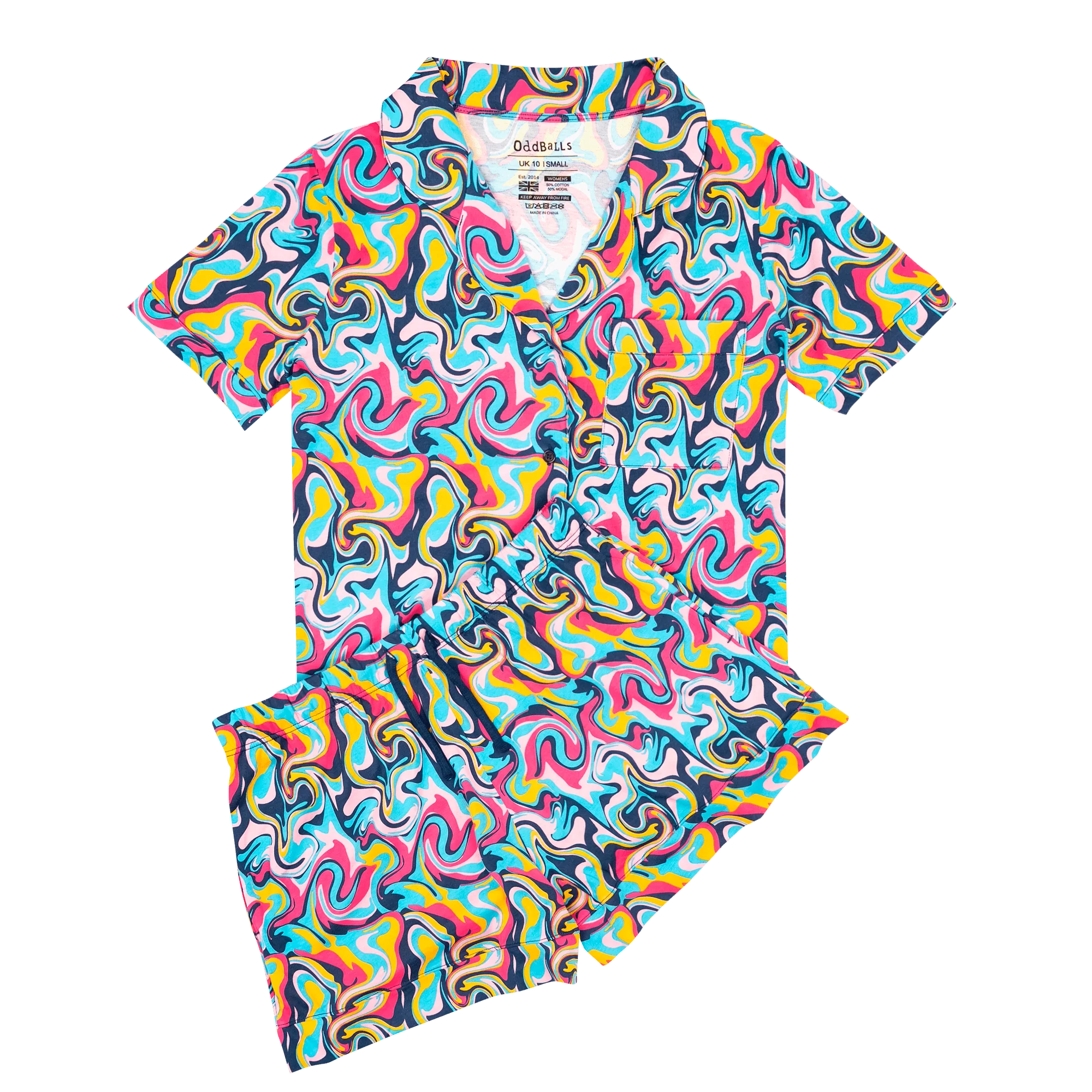 Ripple - Modal Women's Short Button Up Pyjamas Set