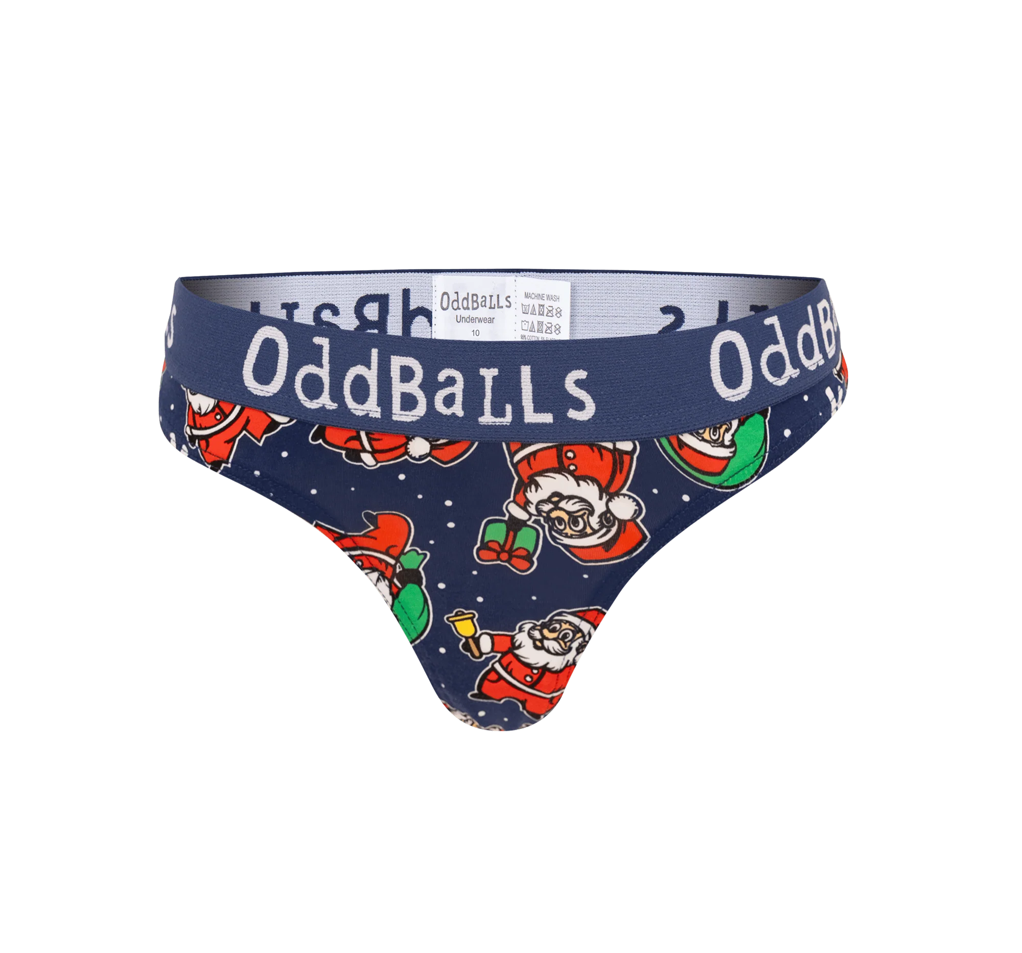 Santa Claus - Ladies Thong - Image 2