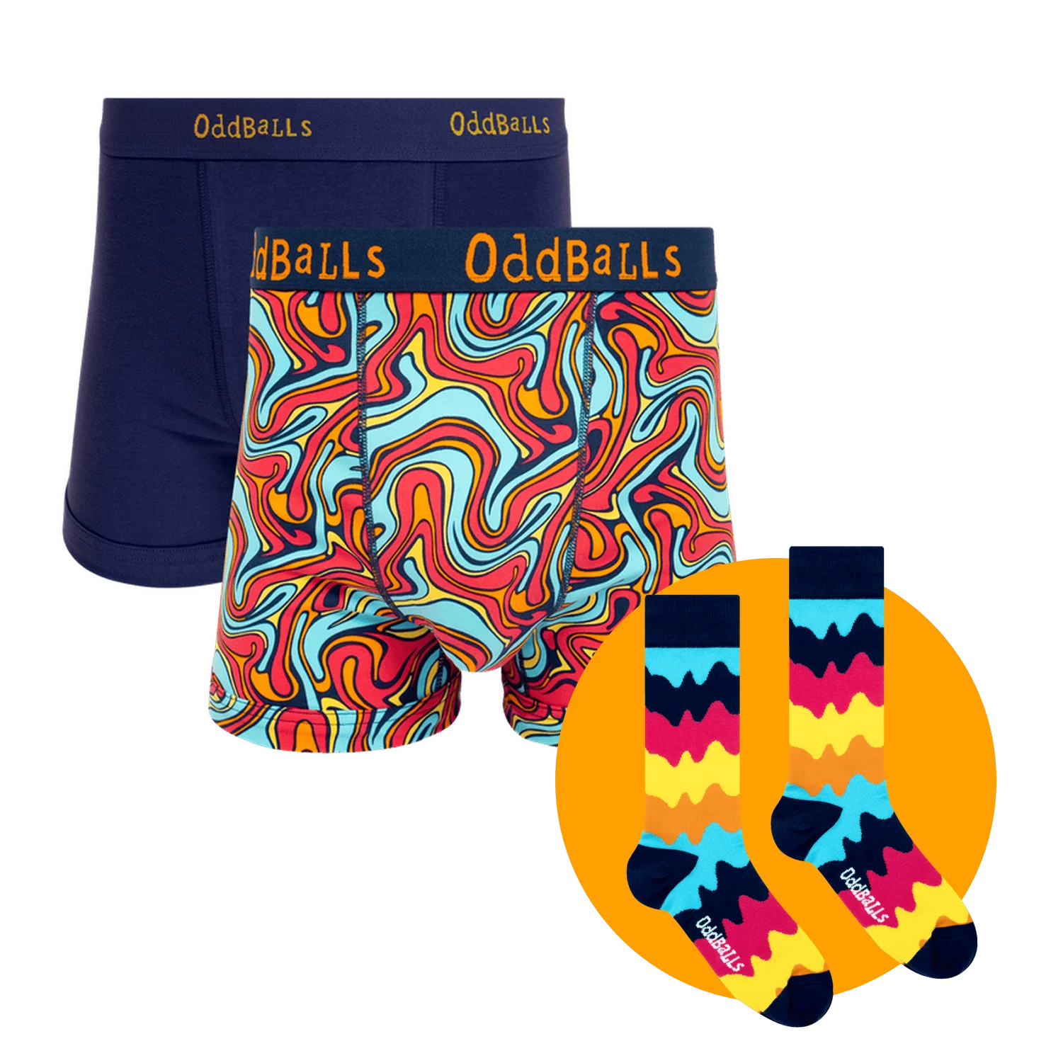 Shimmy Bundle - Mens Boxer Shorts 2 Pack & Matching Socks