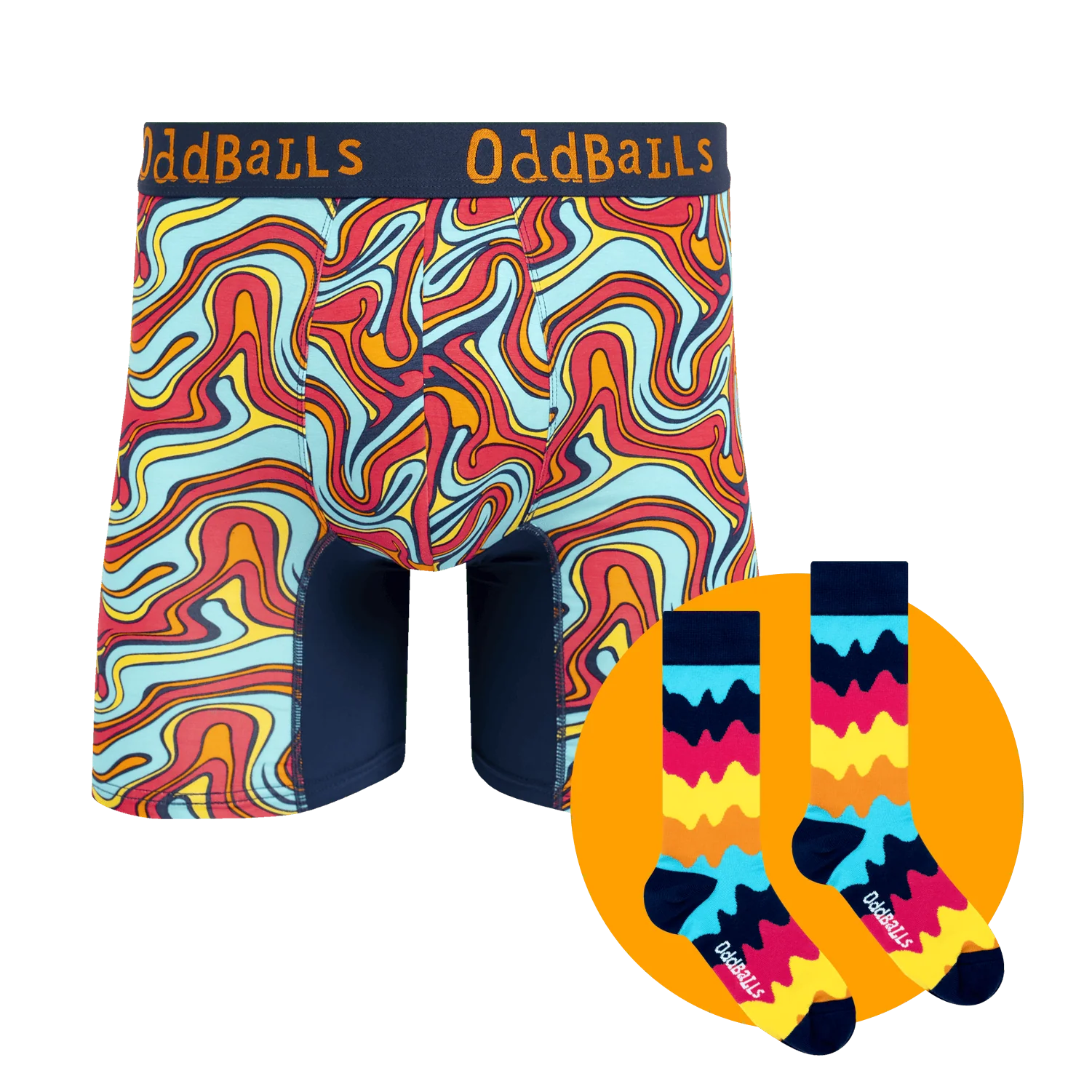 Shimmy - Mens Bamboo Boxer Shorts & Matching Sock