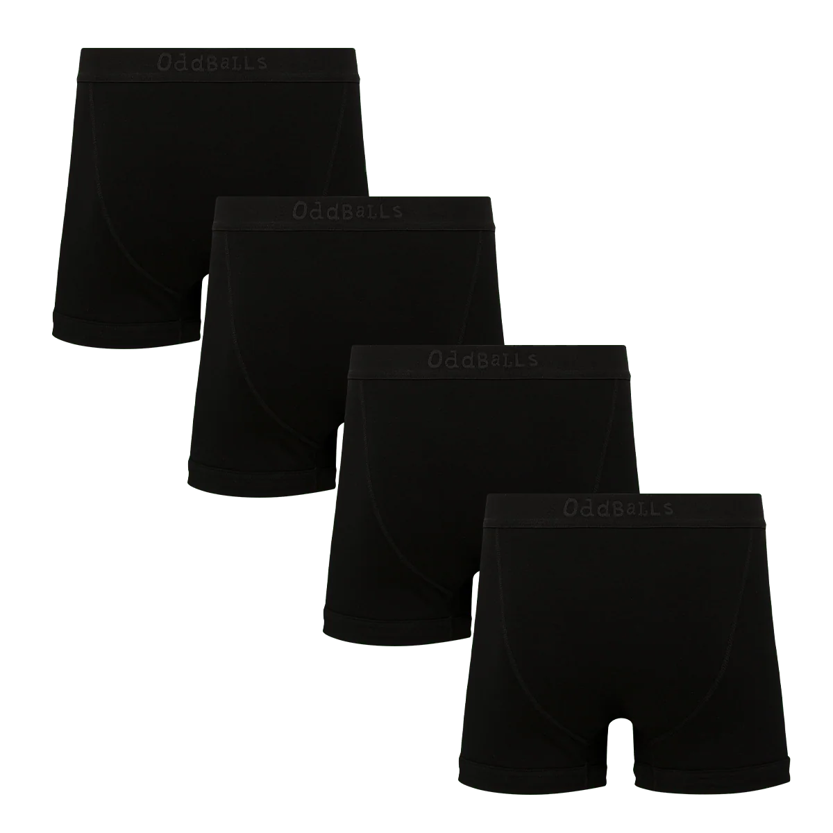 Stealth Black Bundle - Mens Boxer Shorts 4 Pack - Image 5