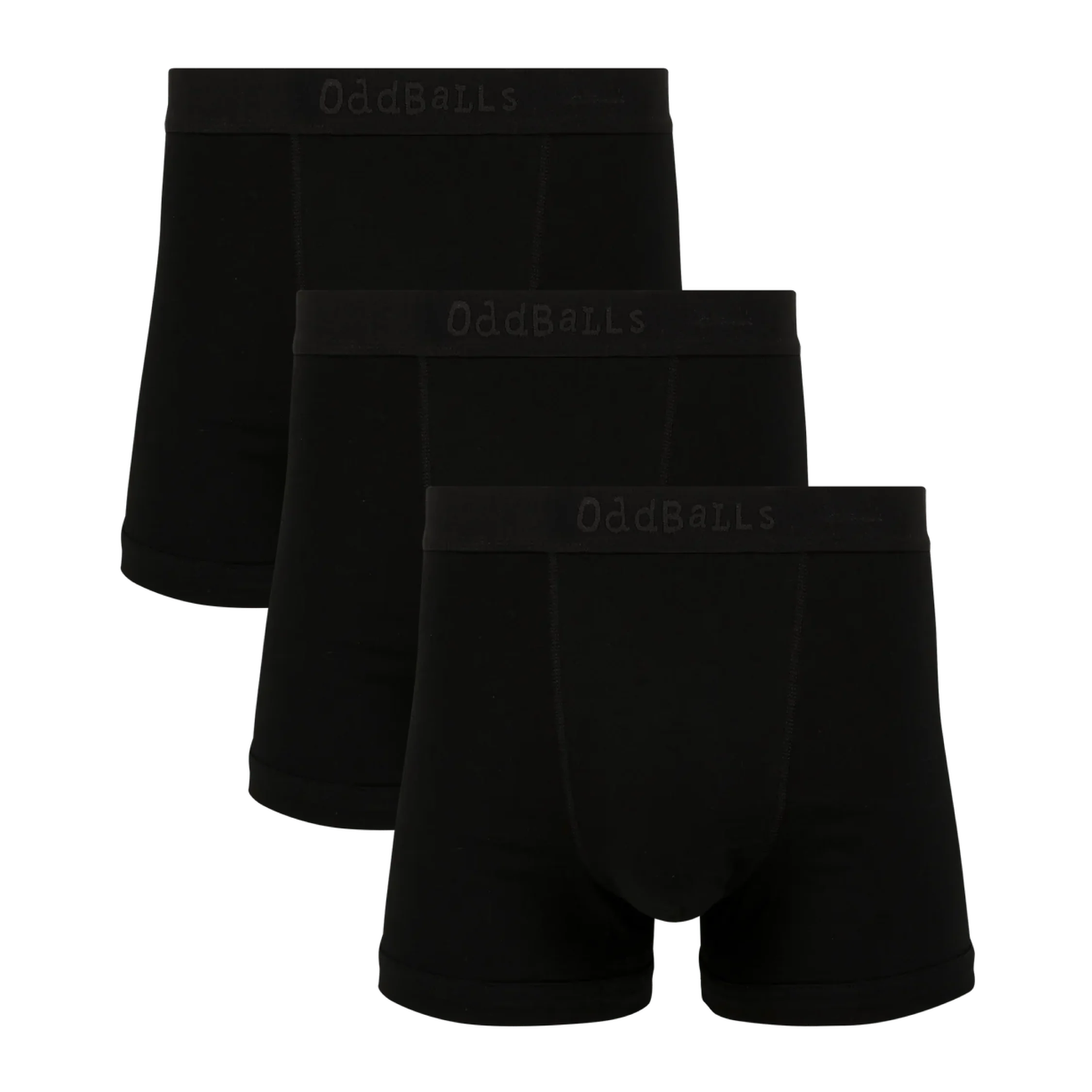 Stealth Black - Mens Boxer Shorts 3 Pack