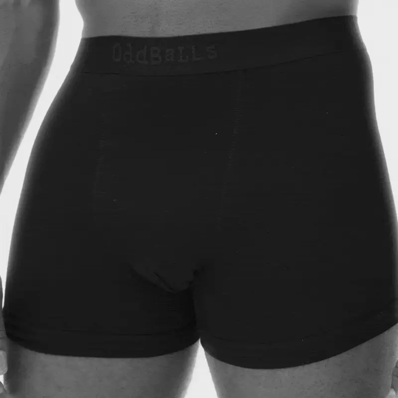 Stealth Black - Premium Cotton Mens Boxer Shorts - Image 8