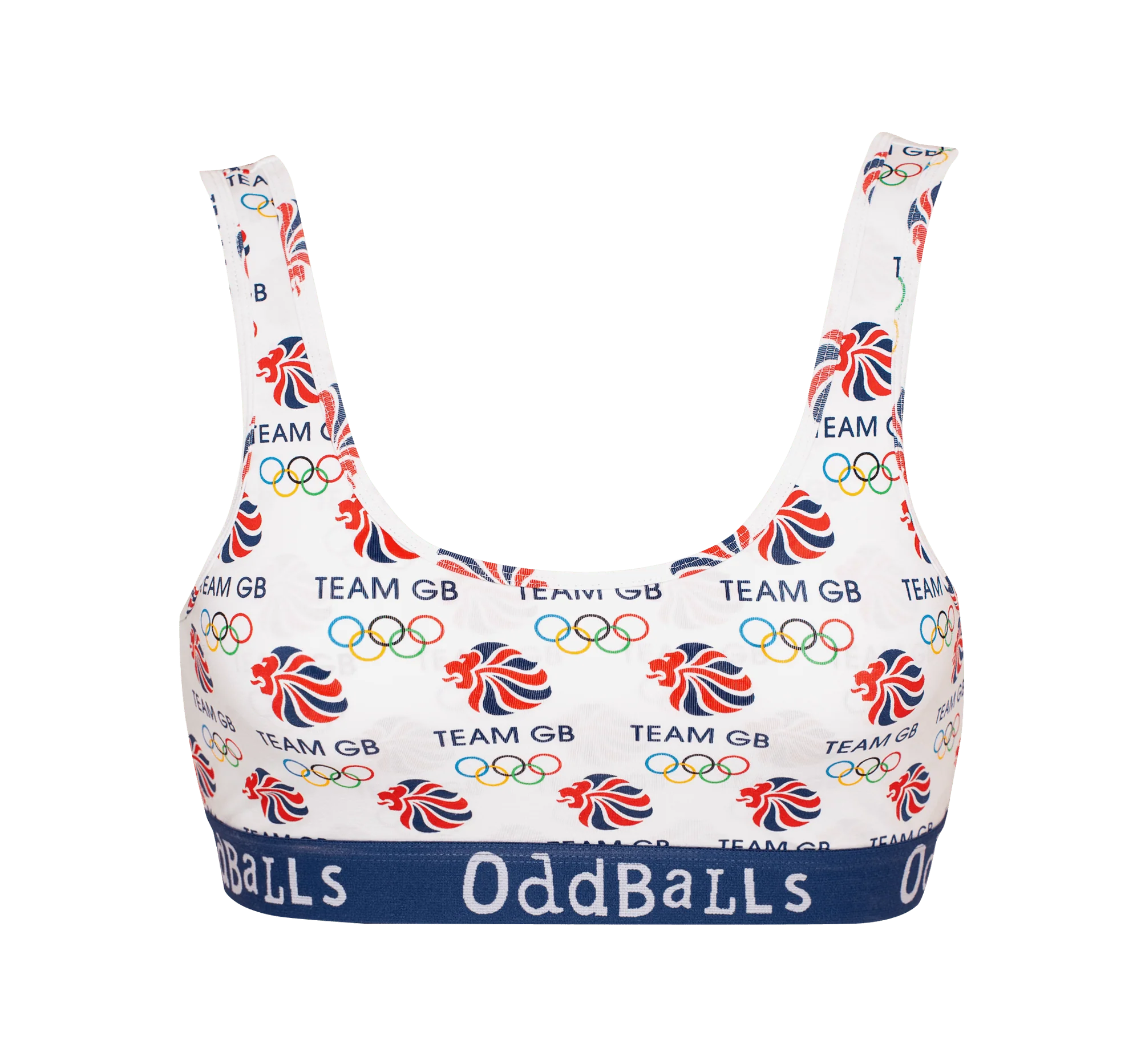 Team GB - White - Ladies Bralette