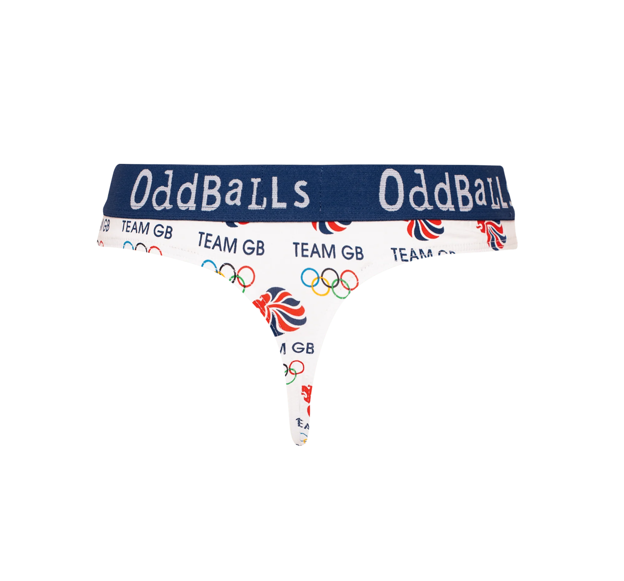Team GB - White - Ladies Thong