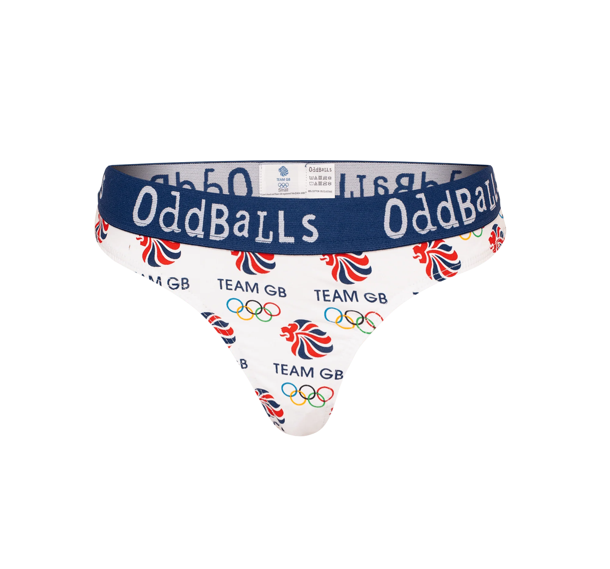 Team GB - White - Ladies Thong - Image 2