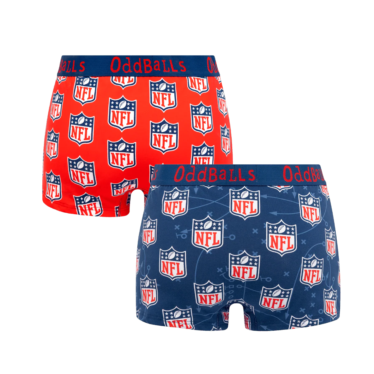 The NFL Touchdown Bundle - Ladies Boxer Shorts 2 Pack Bundle - Image 2