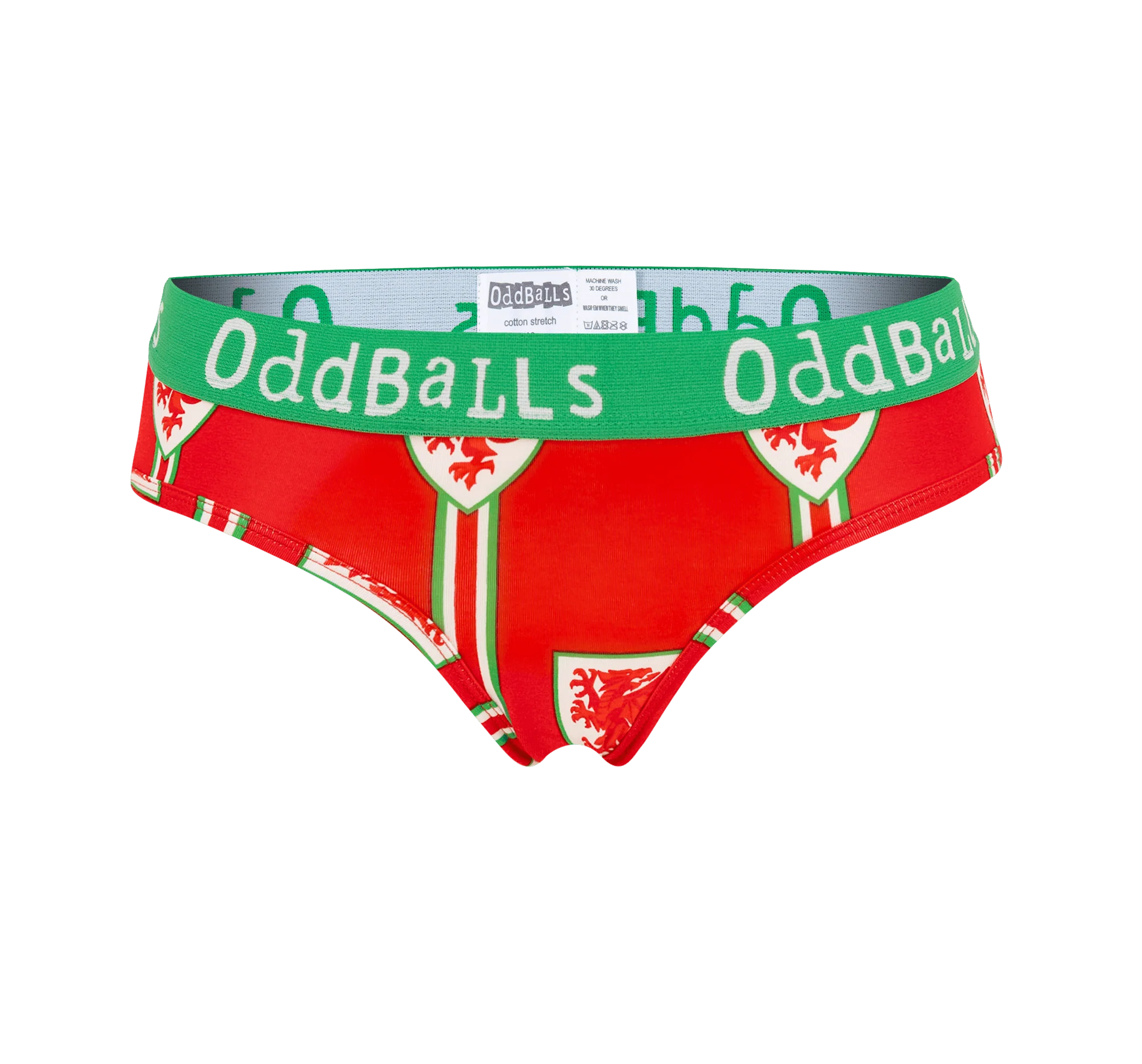 FA Wales Red & Green - Ladies Briefs