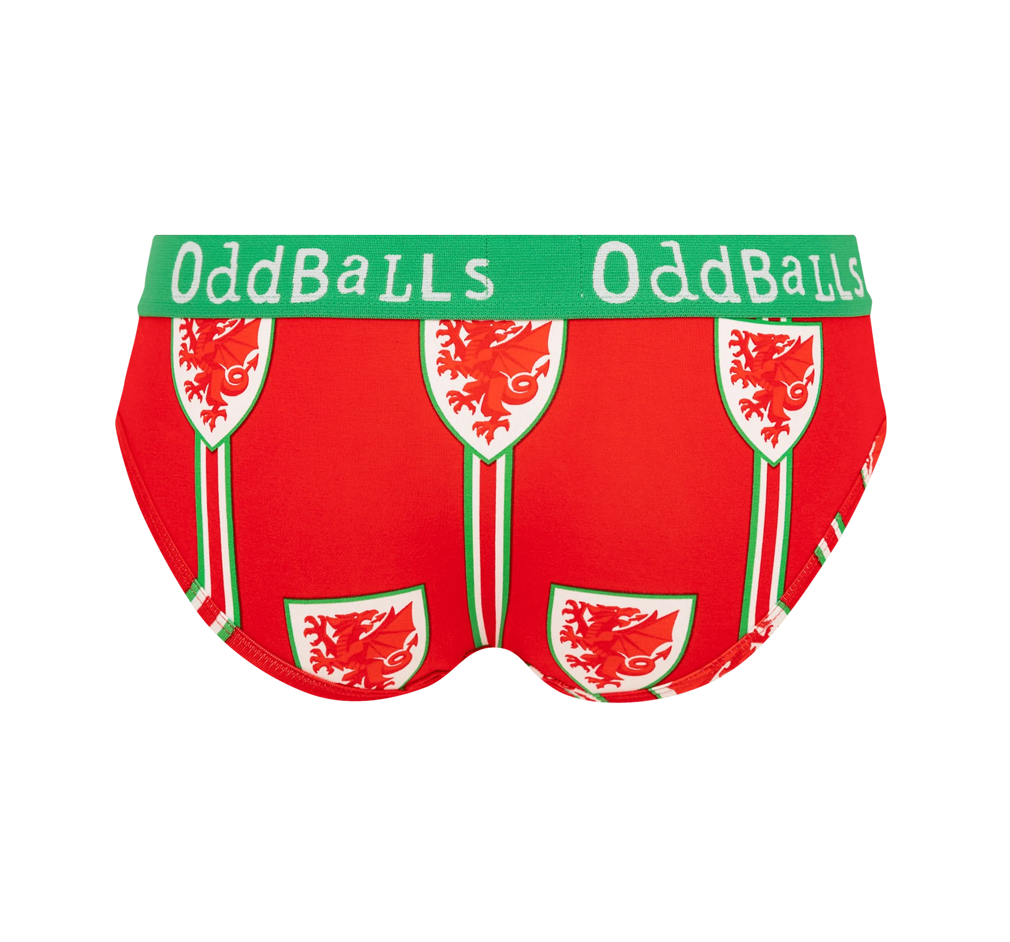 FA Wales Red & Green - Ladies Briefs - Image 2