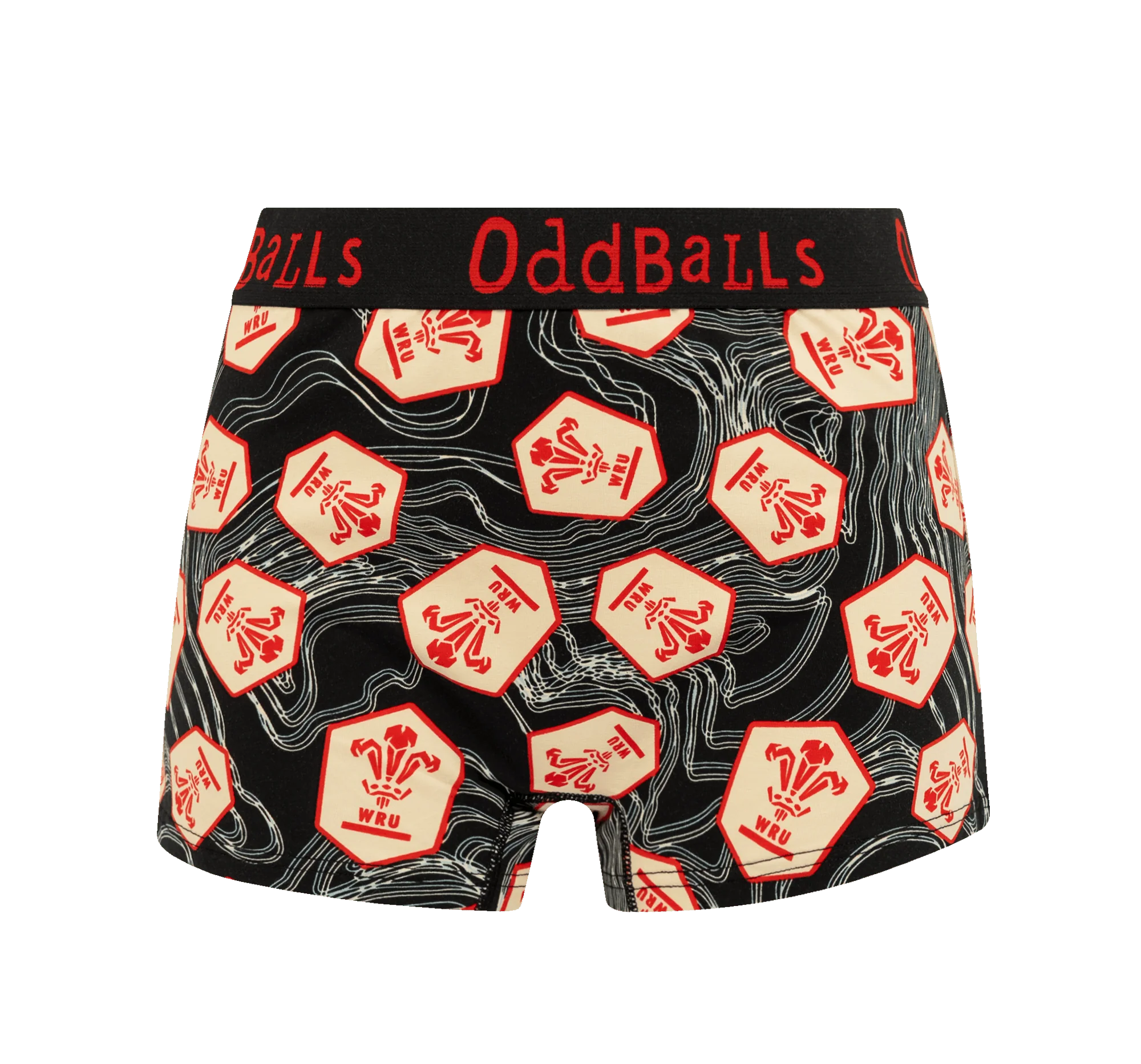 Welsh Rugby Union 25 Bundle - Ladies Boxer Shorts 2 Pack Bundle - Image 3