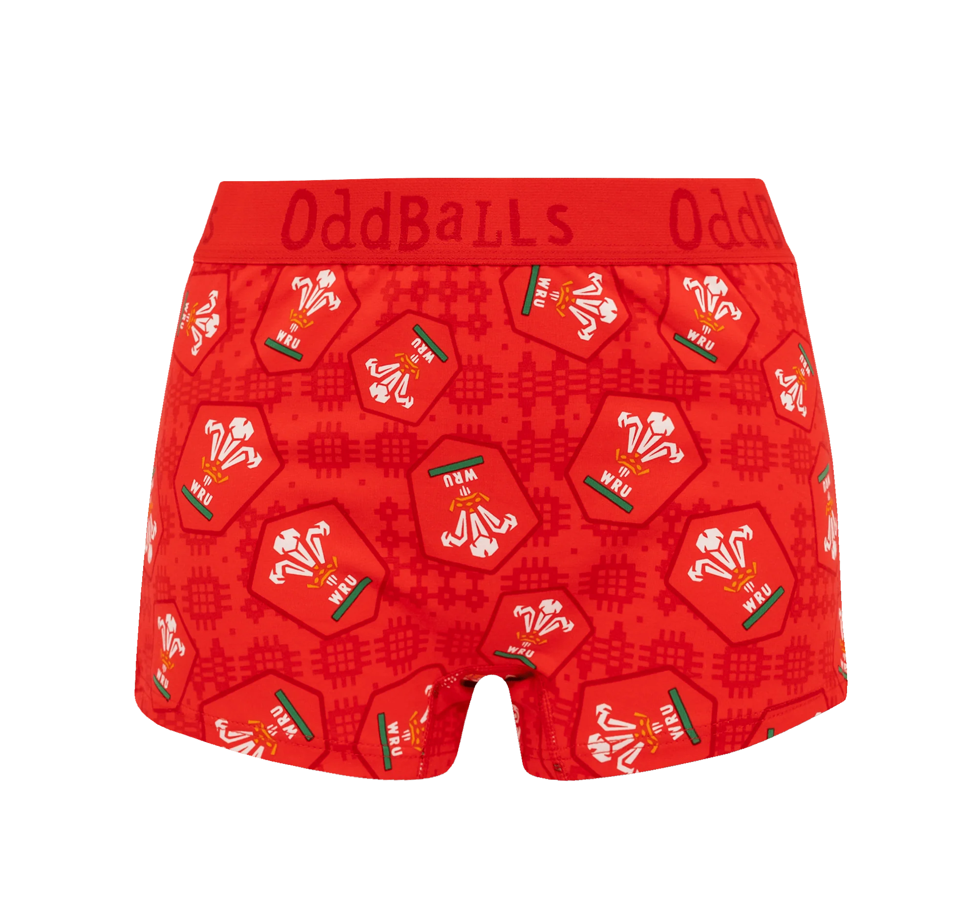 Welsh Rugby Union 25 Bundle - Ladies Boxer Shorts 2 Pack Bundle - Image 5