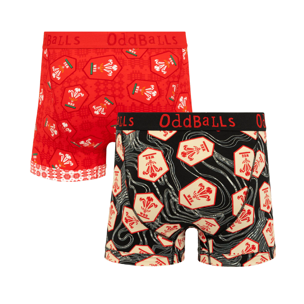 Welsh Rugby Union 25 Bundle - Mens Boxer Shorts 2 Pack - Image 2
