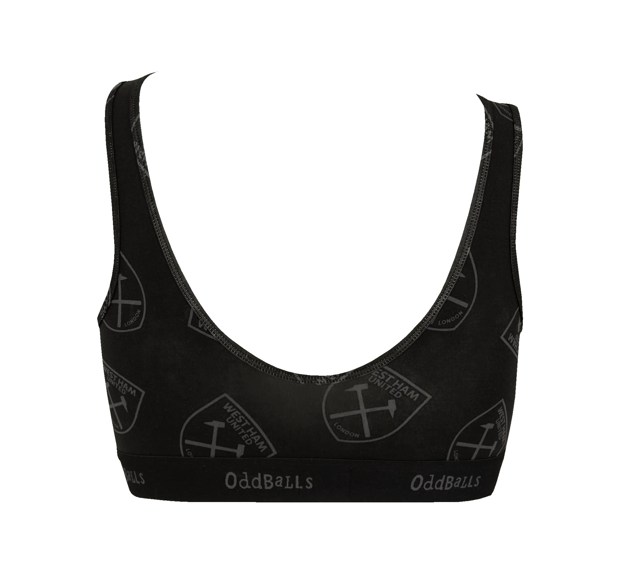 West Ham United Black - Ladies Bralette - Image 2