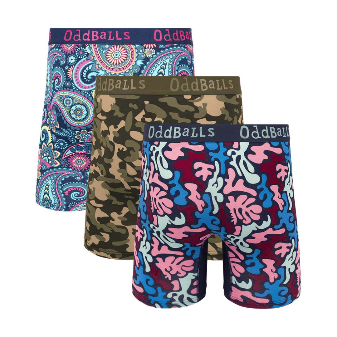 Triple Threat Bundle - Mens Bamboo Boxer 3 Pack - Image 2