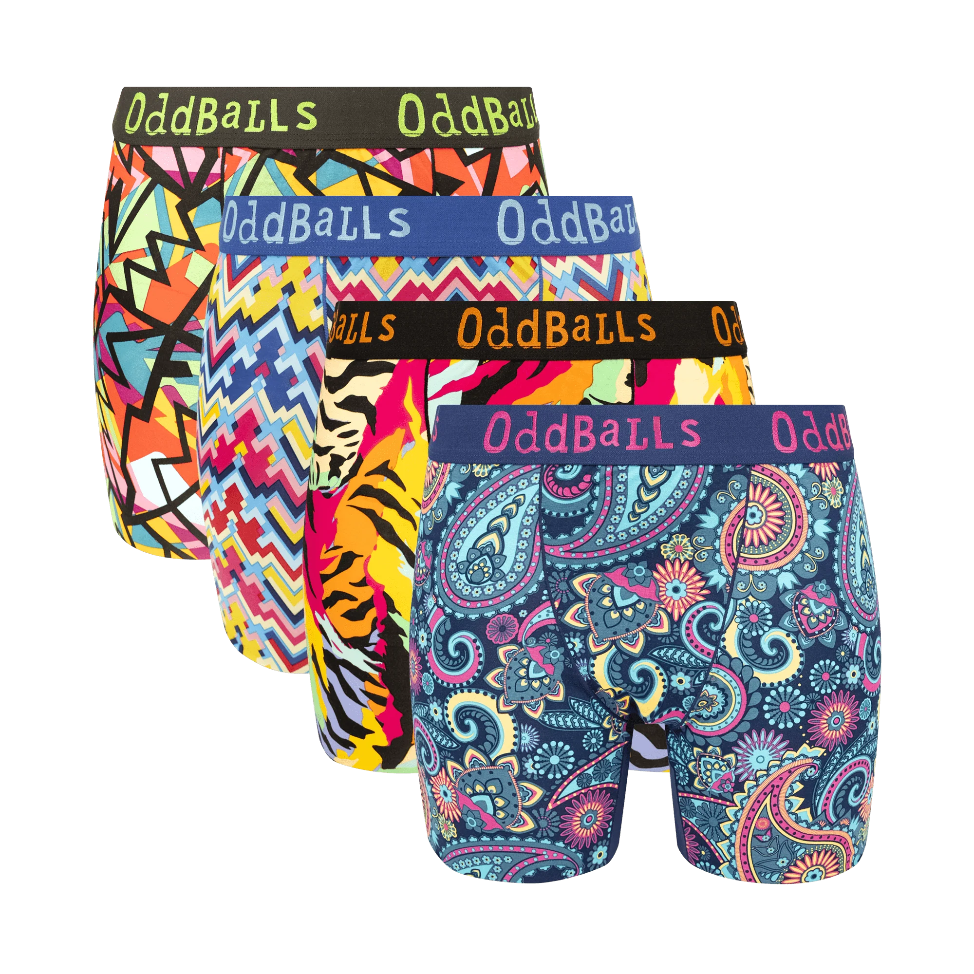 The Essentials Bundle - Ladies Bamboo Boxer Shorts 4 Pack Bundle