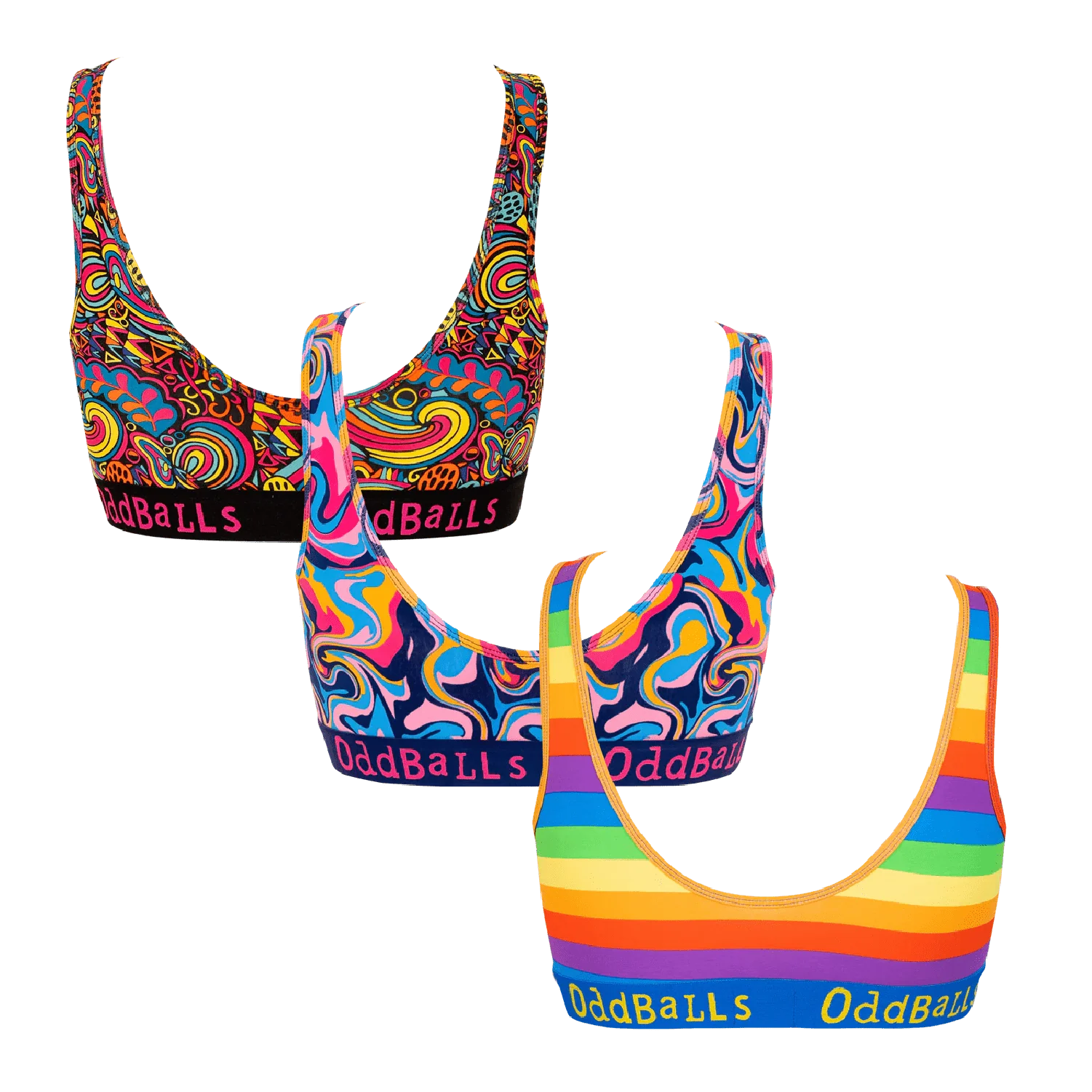Pattern Party Bundle - Ladies Bralette 3 Pack - Image 2