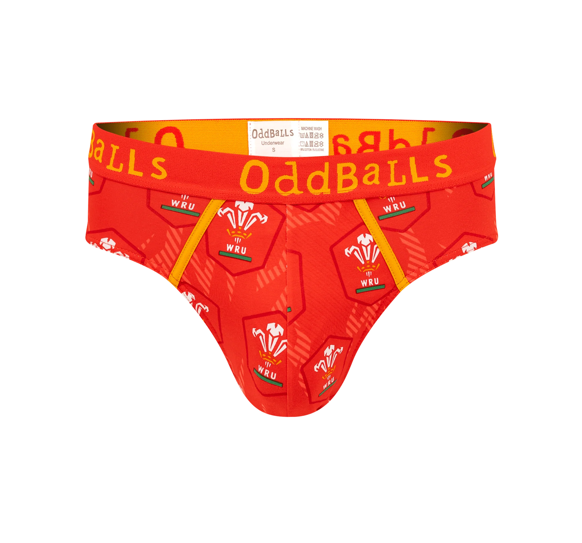 Welsh Rugby Union Flames - Mens Briefs